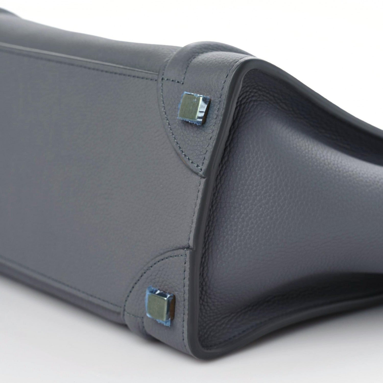 Celine Baby Drummed Calfskin Micro Luggage Kohl 10 of 11