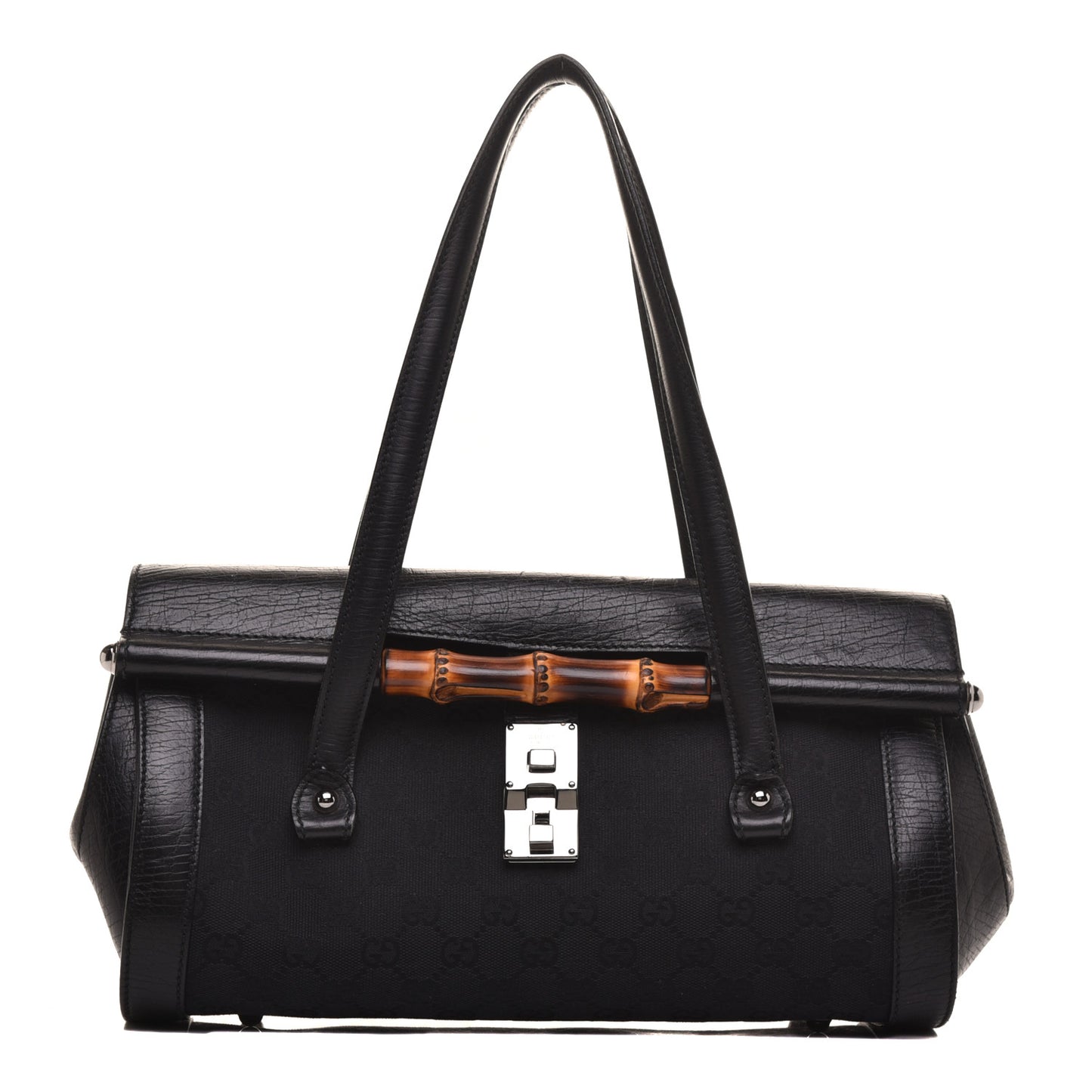 Monogram Bamboo Bullet Bag Black