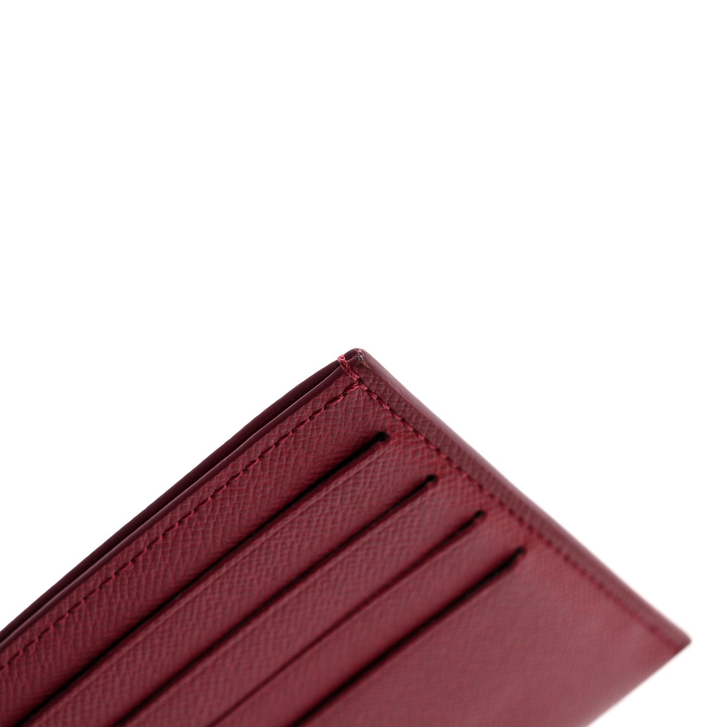 Calfskin Felicie Card Holder Insert Fuchsia