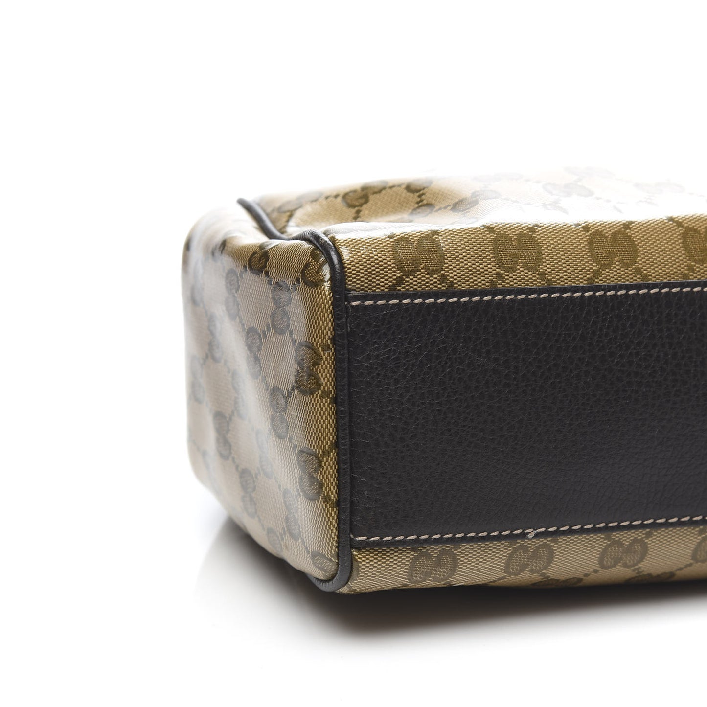 Crystal Monogram Medium Charmy Shoulder Bag Dark Brown