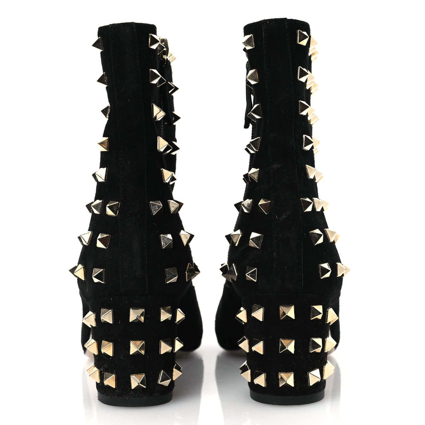 Suede Rockstud 100 Ankle Boots 38 Black