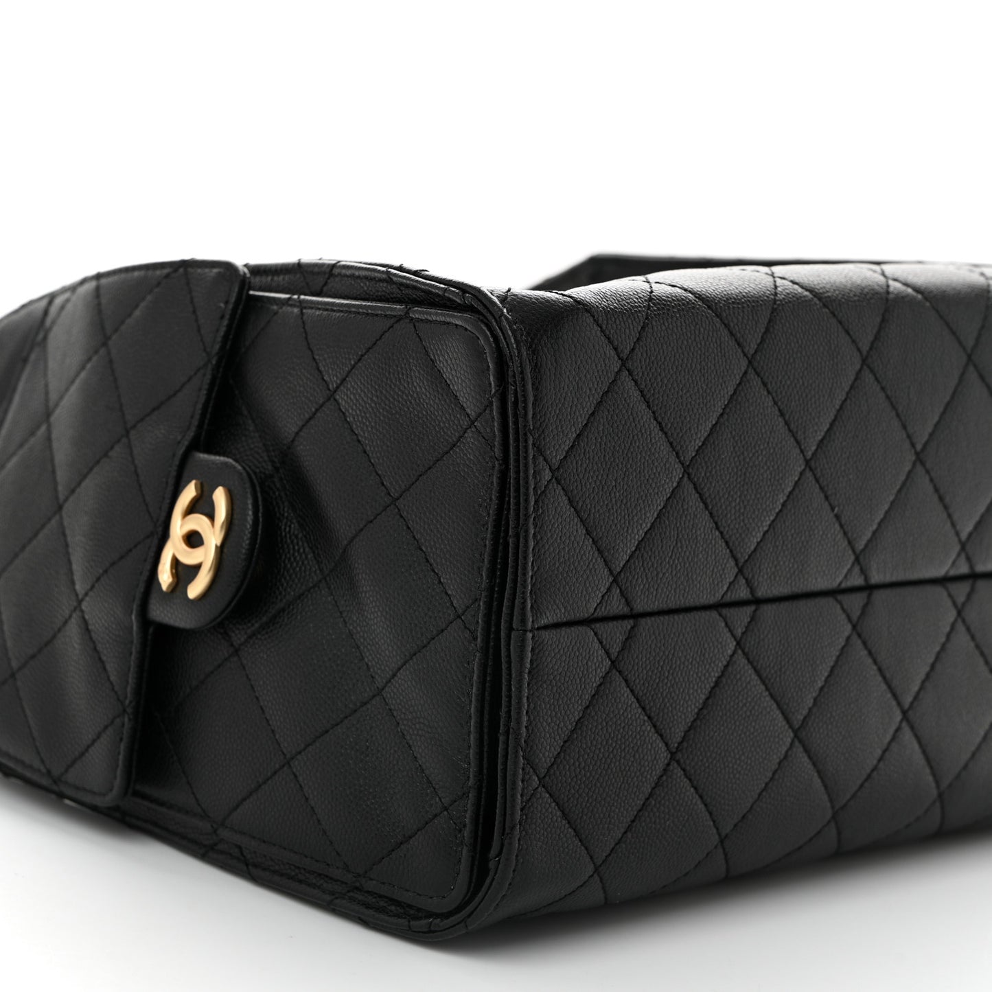 Caviar Quilted Small Chanel 25 Handbag Black