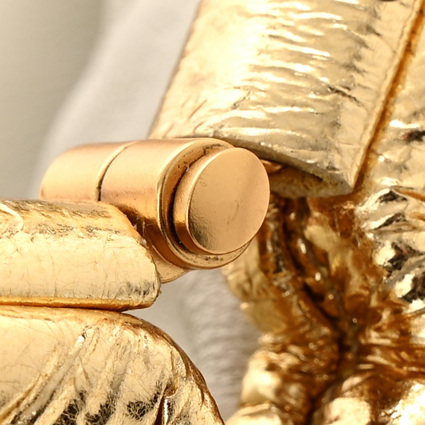 Metallic Crinkled Lambskin The Mini Pouch Oro