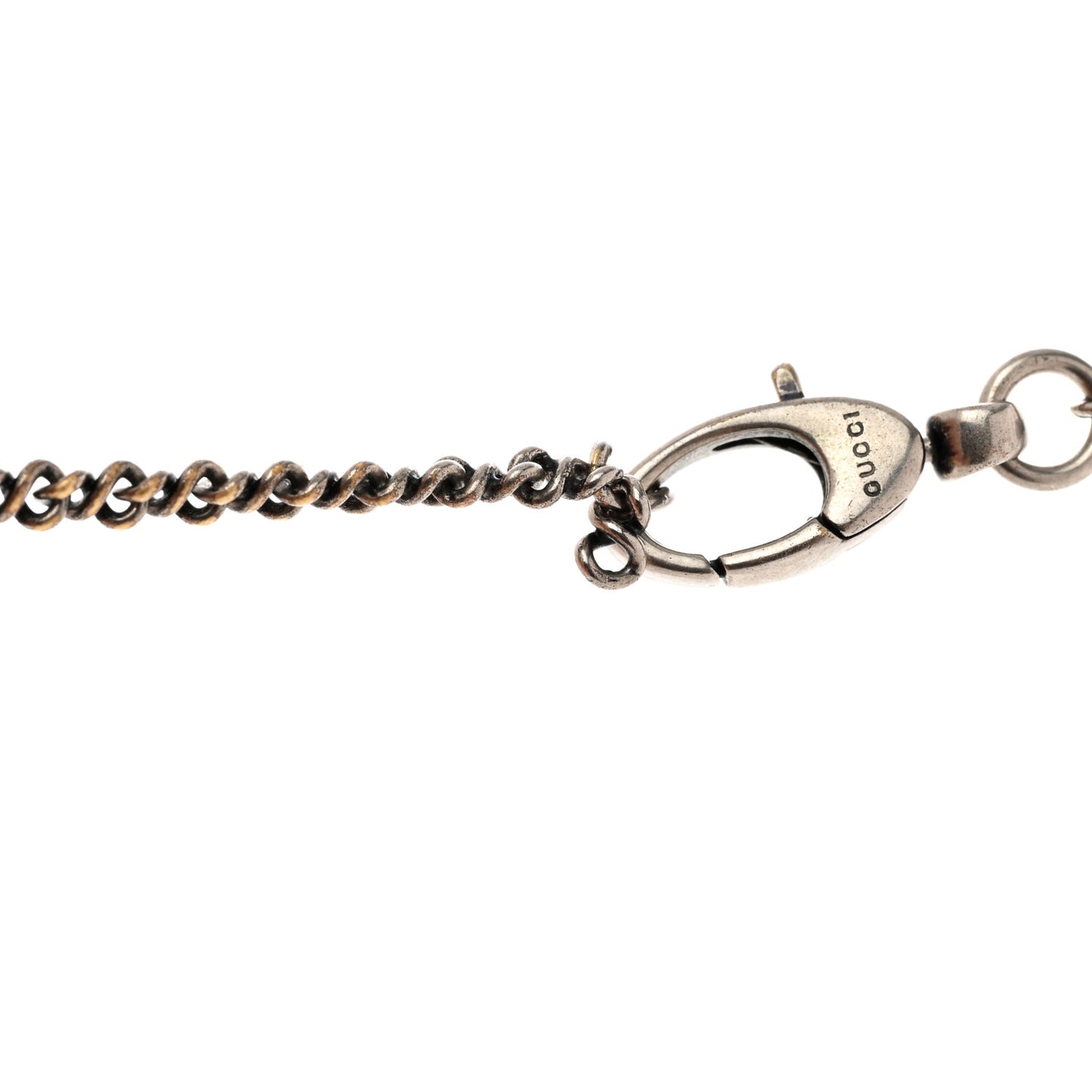 Metal Lion Head Necklace Silver