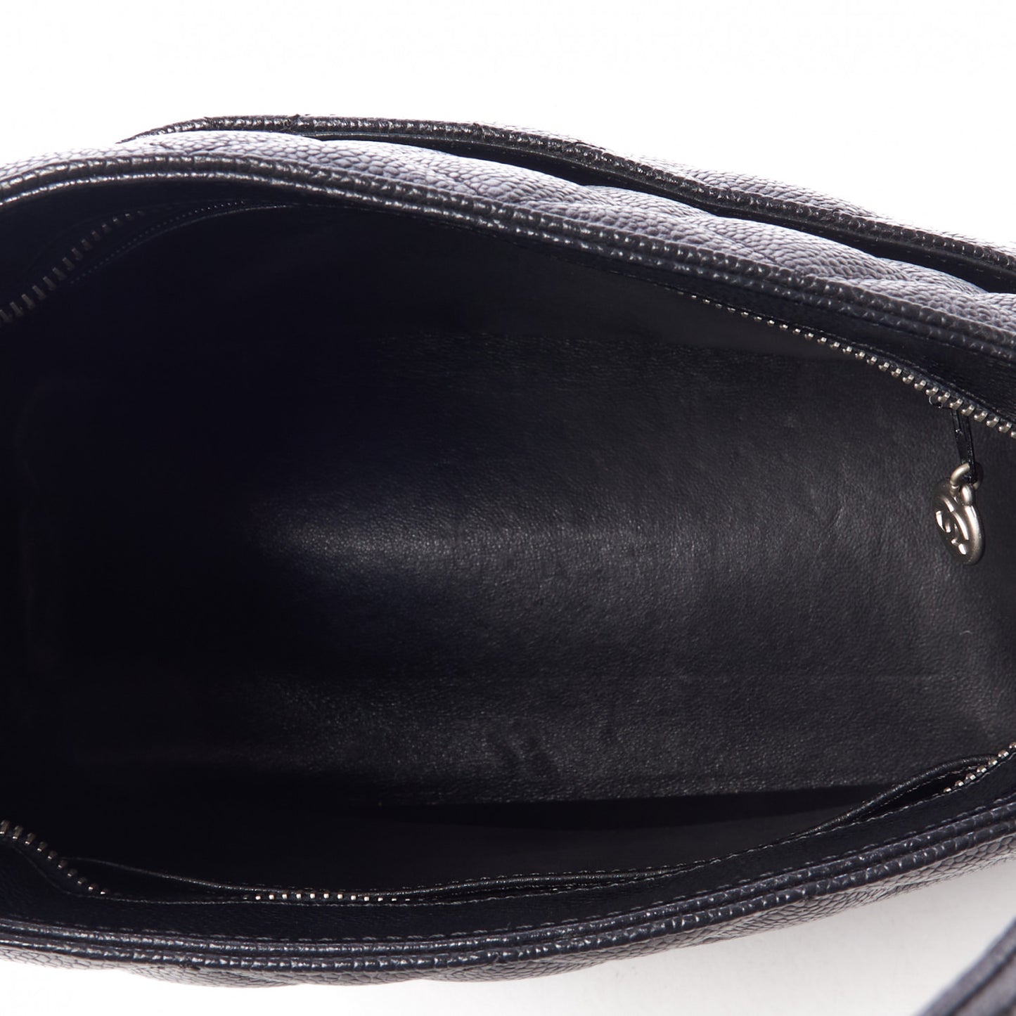 Caviar Quilted Medallion Tote Black