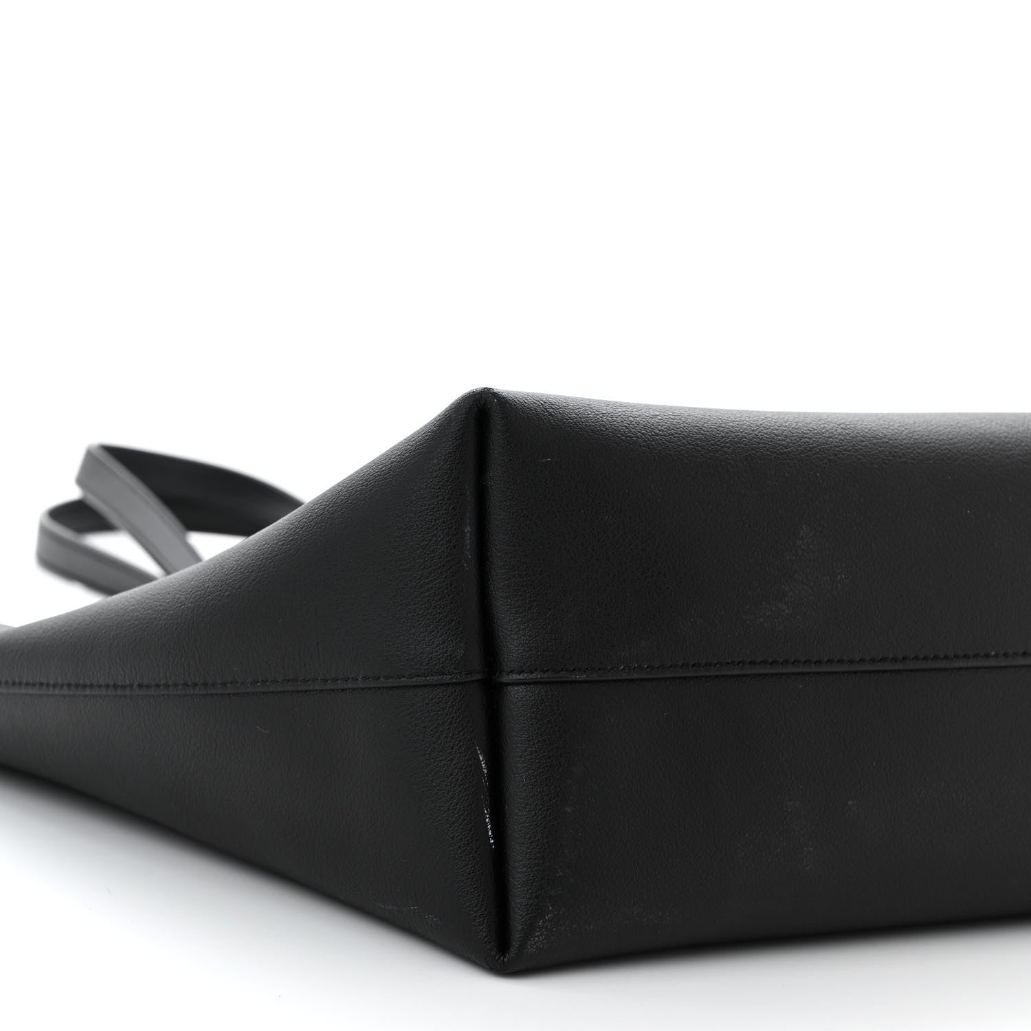 Saint Laurent Calfskin Large Shopping Tote Black 10 of 13