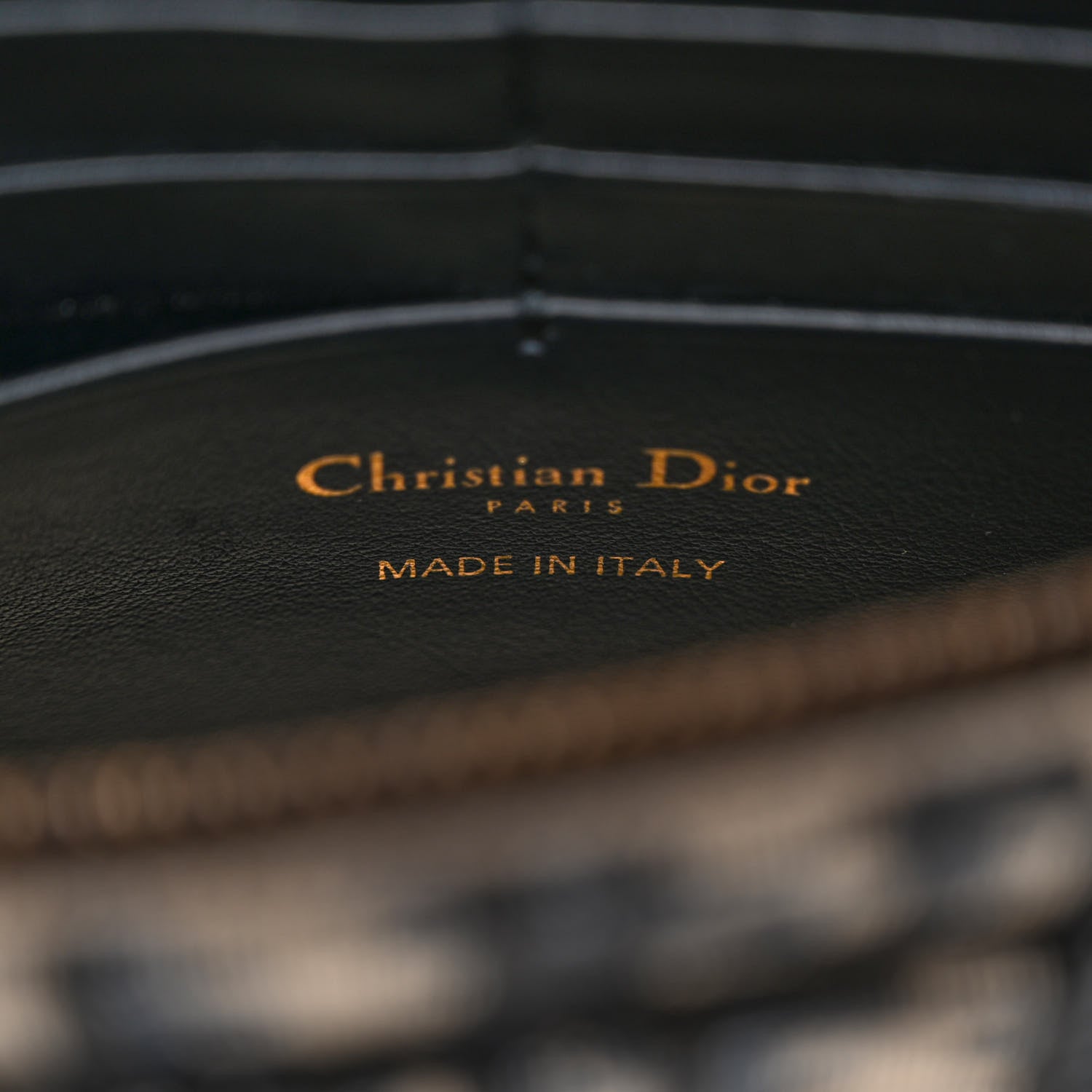 Christian Dior Oblique Saddle Chain Pouch Blue 6 of 9