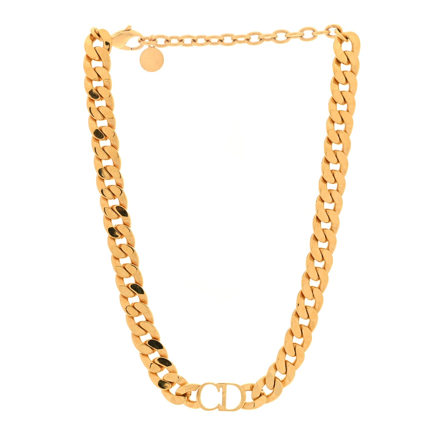 Metal Danseuse Etoile Chain Choker Necklace Gold
