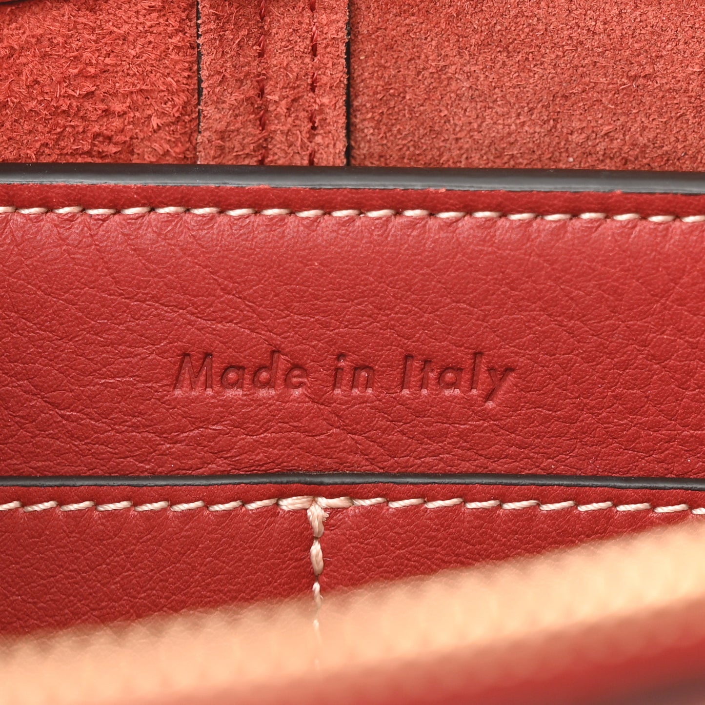 Supple Natural Calfskin Tri-Fold Clutch Red