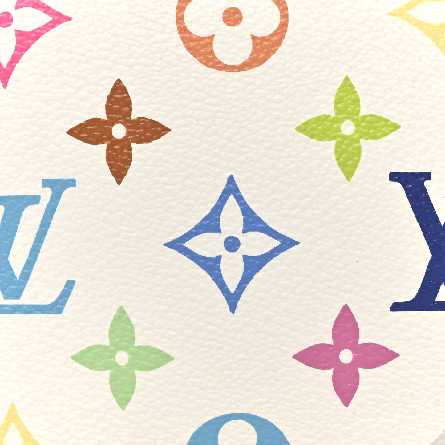 Monogram Multicolor Pochette Accessories White