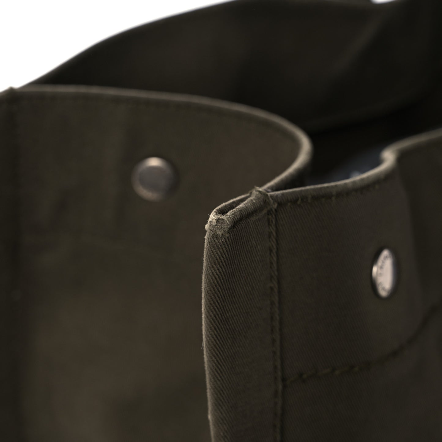 Linen Calfskin Rive Gauche Tote Khaki