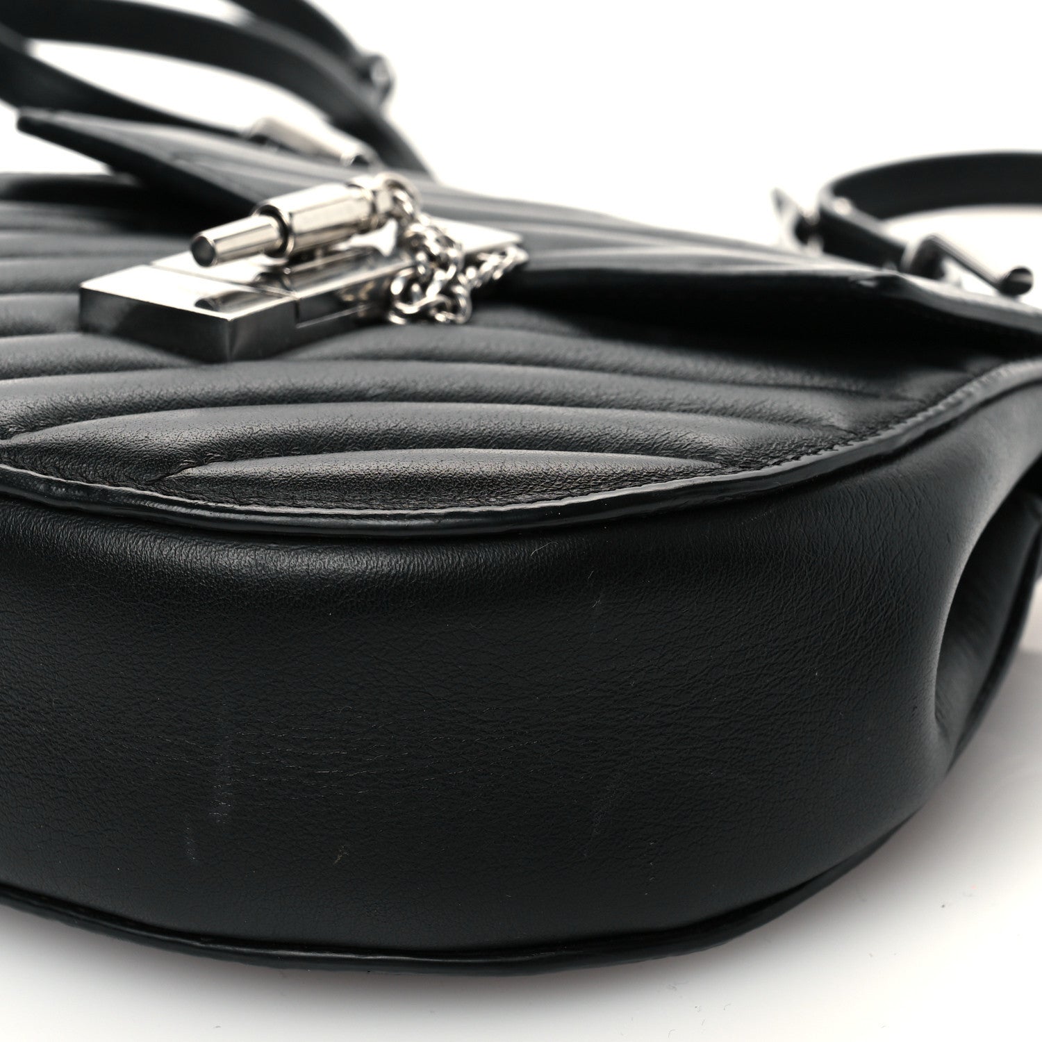 Chloe Calfskin Quilted Mini Drew Bijou Shoulder Bag Black 11 of 11