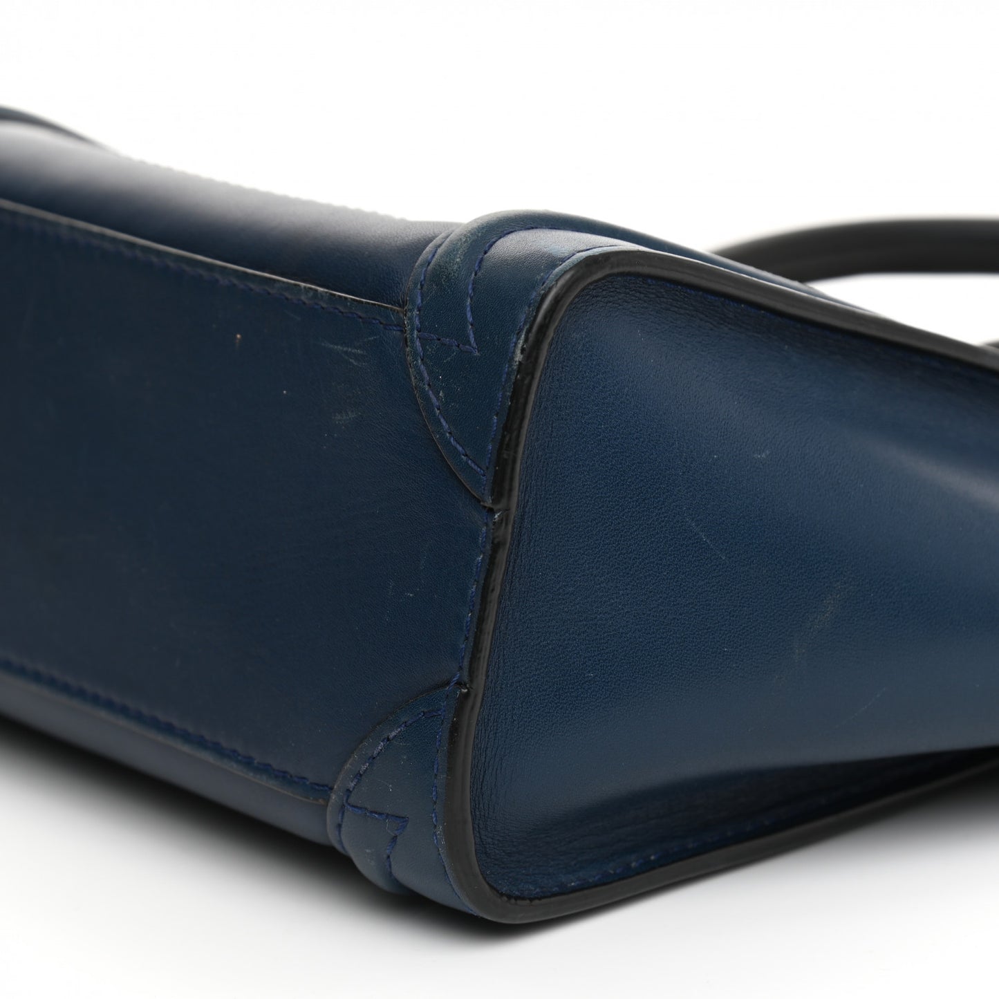 Smooth Calfskin Nano Luggage Ocean Blue