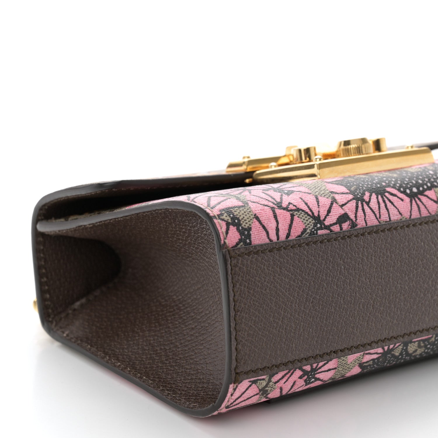 Gucci GG Supreme Monogram Bengal Small Padlock Shoulder Bag Beige Pink 9 of 11