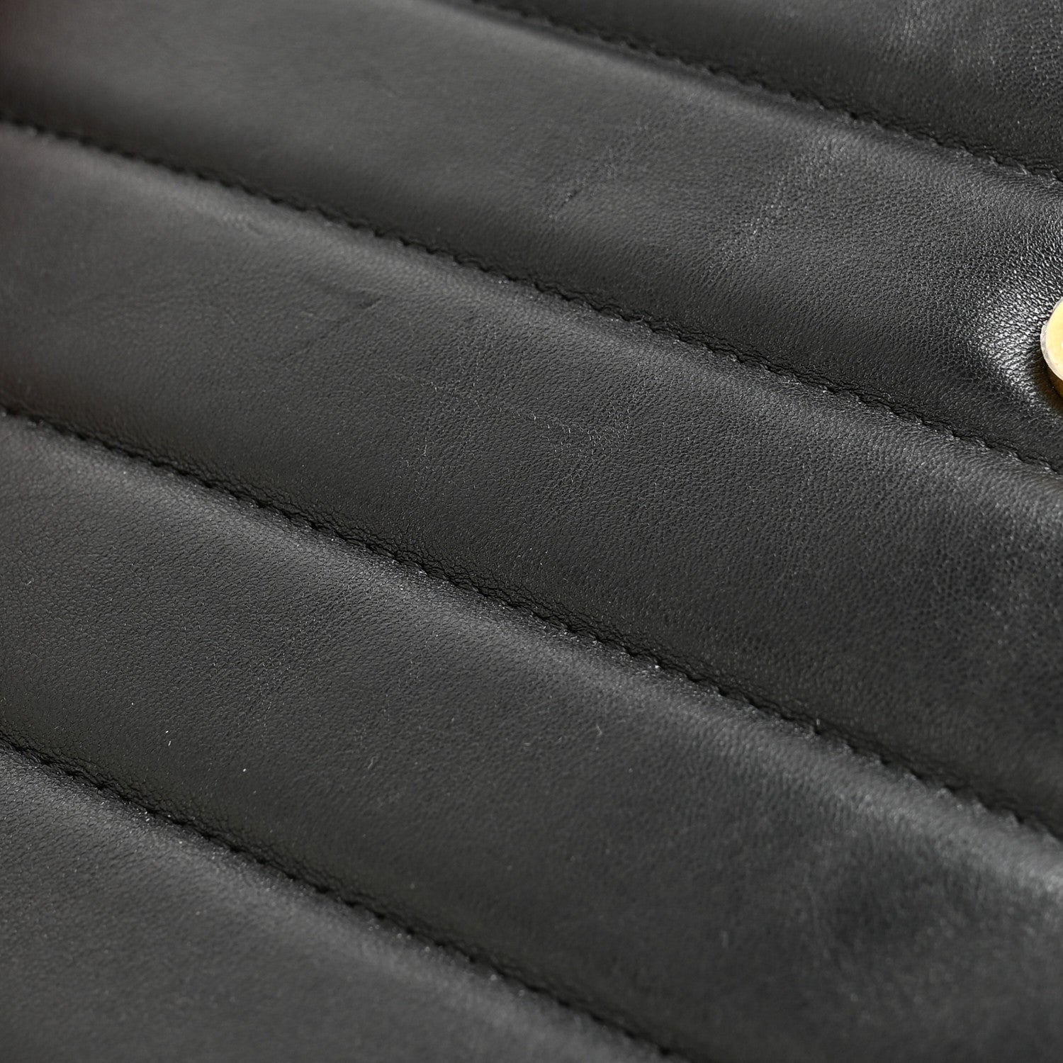 Chanel Lambskin Chevron CC Button Clutch Black 8 of 11