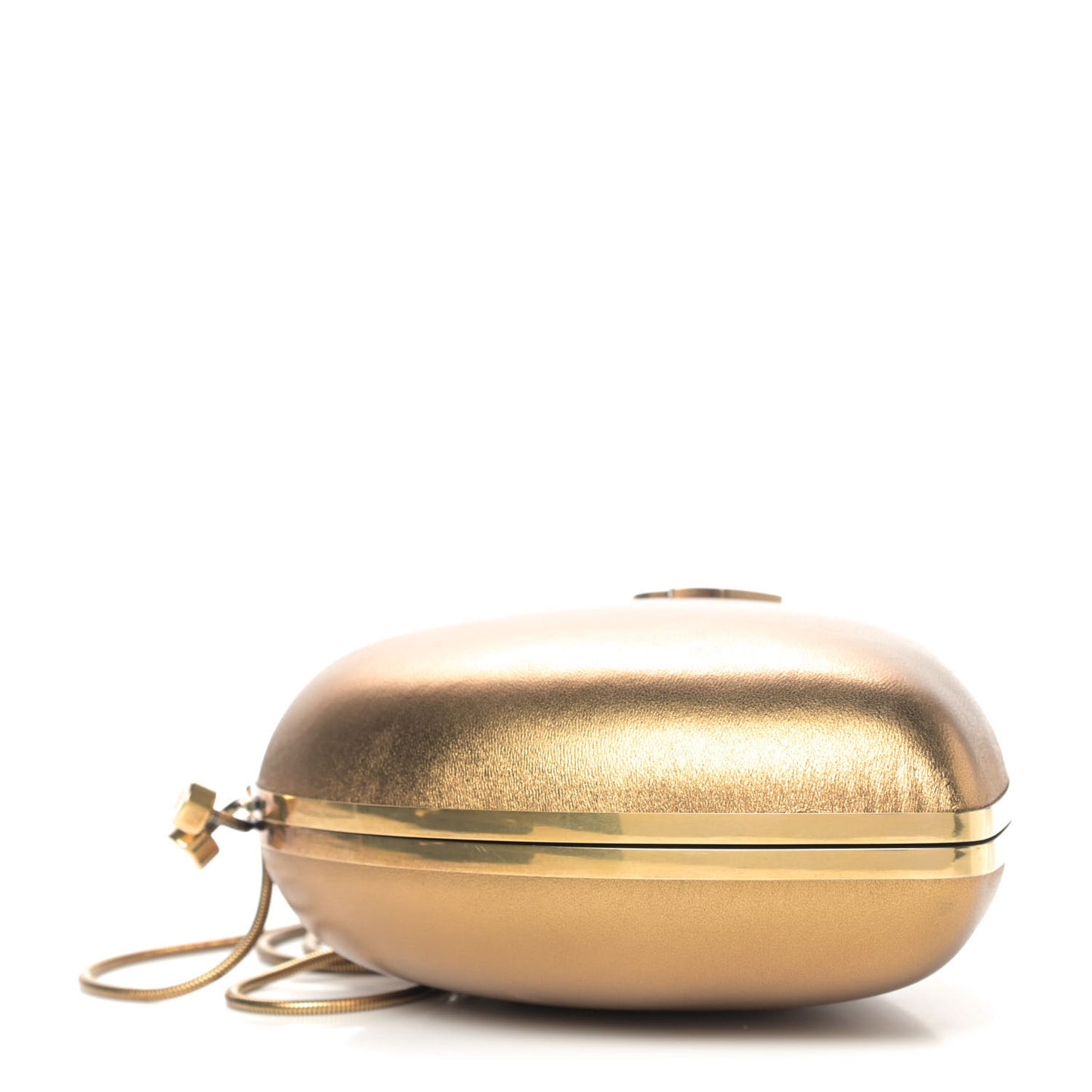 Smooth Calfskin Heart Monogram Love Box Crossbody Gold