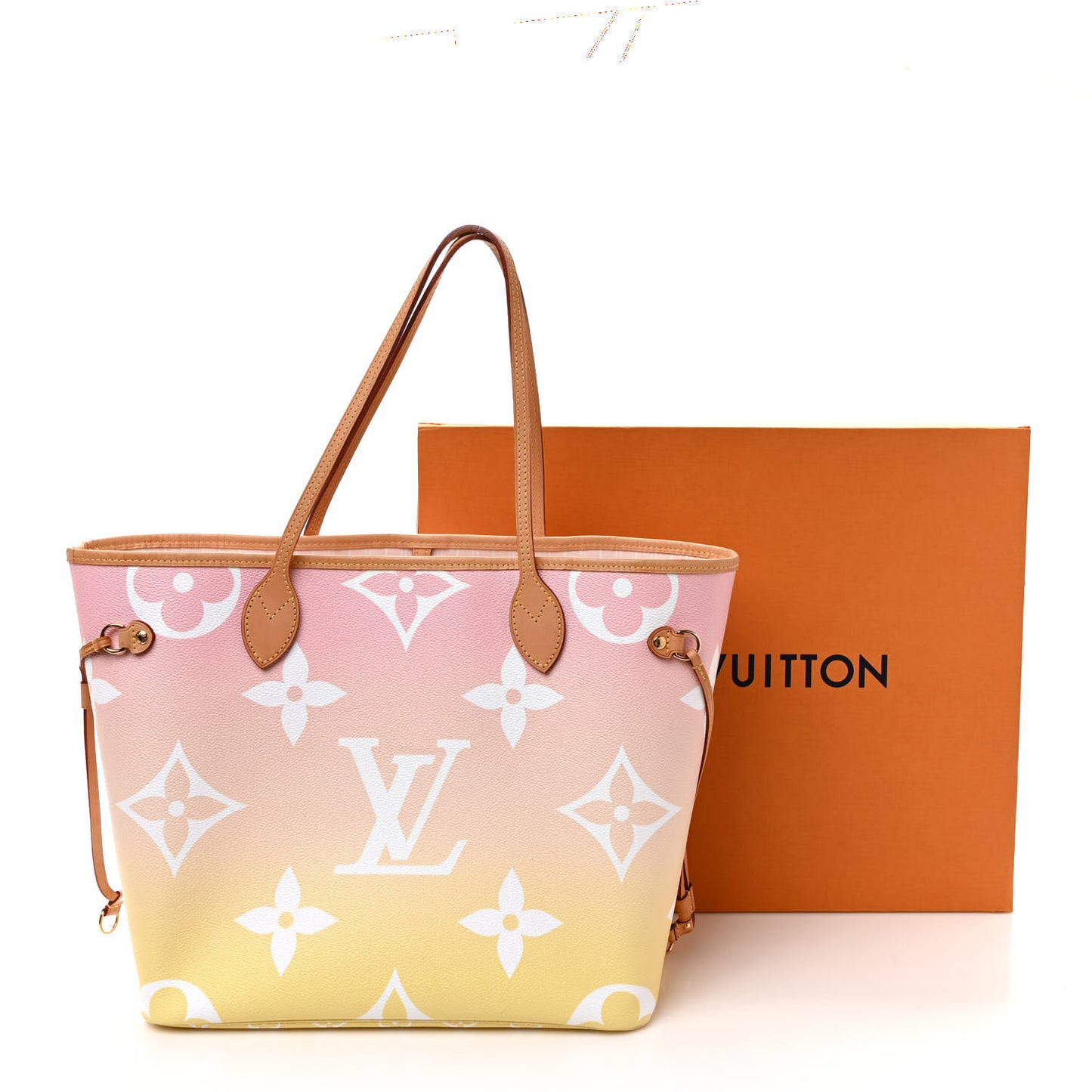 Monogram Giant By The Pool Neverfull MM Light Pink
