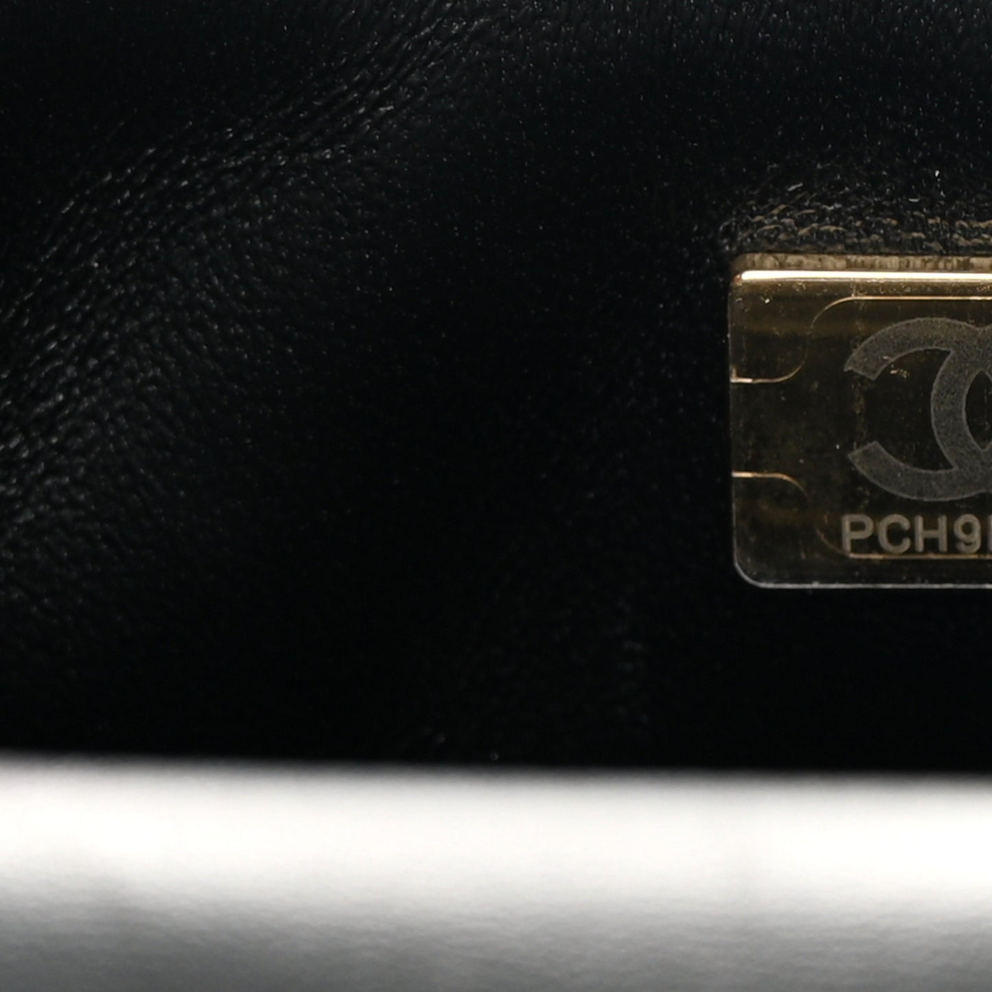 Velvet Enamel Mini Flap Black