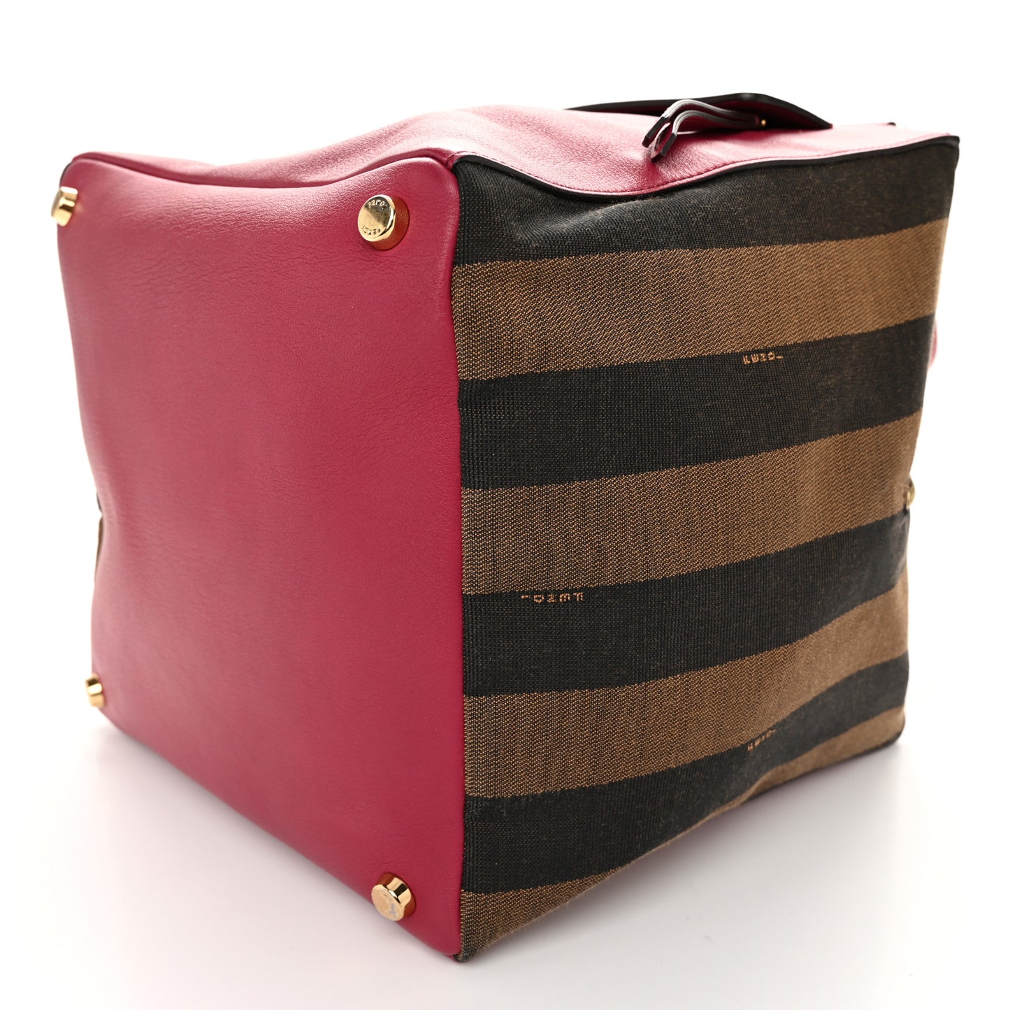Pequin Vitello Magnetic Top Satchel Tobacco Amarena