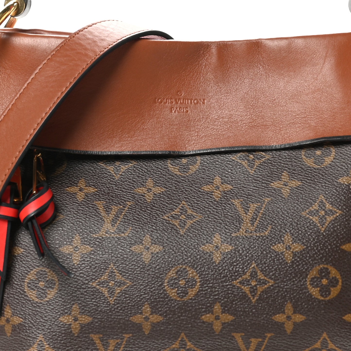 Monogram Tuileries Besace Caramel Rouge