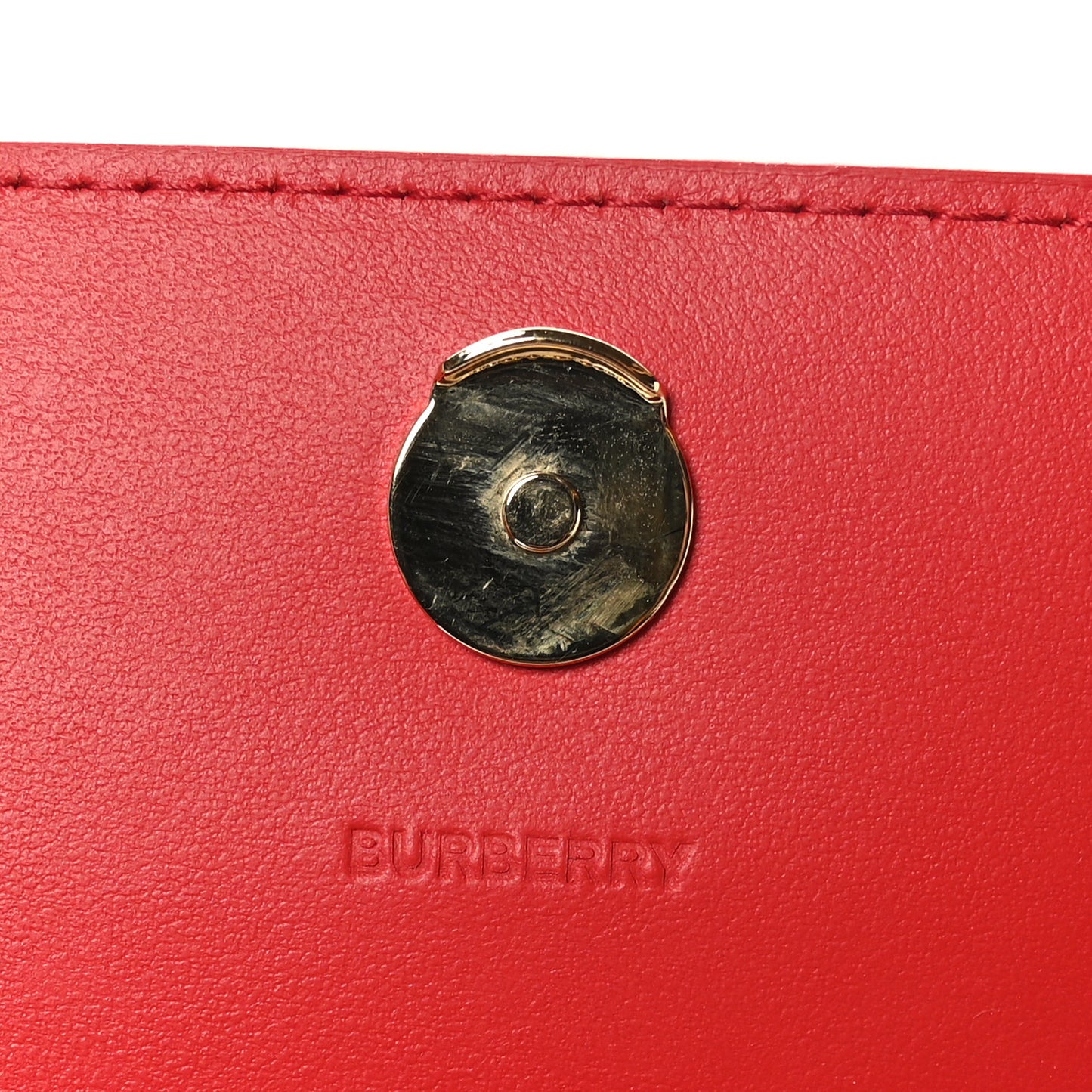 Calfskin Logo Hazelmere Wallet With Detachable Strap Red