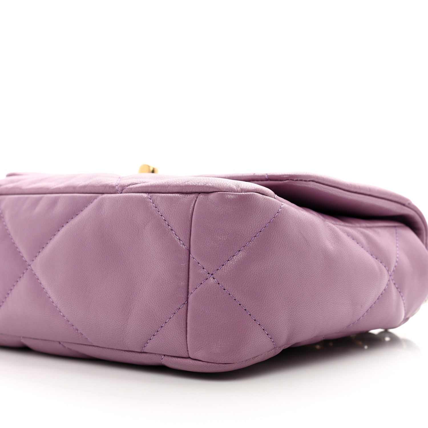 Chanel Lambskin Quilted Medium Chanel 19 Flap Purple 10 of 10