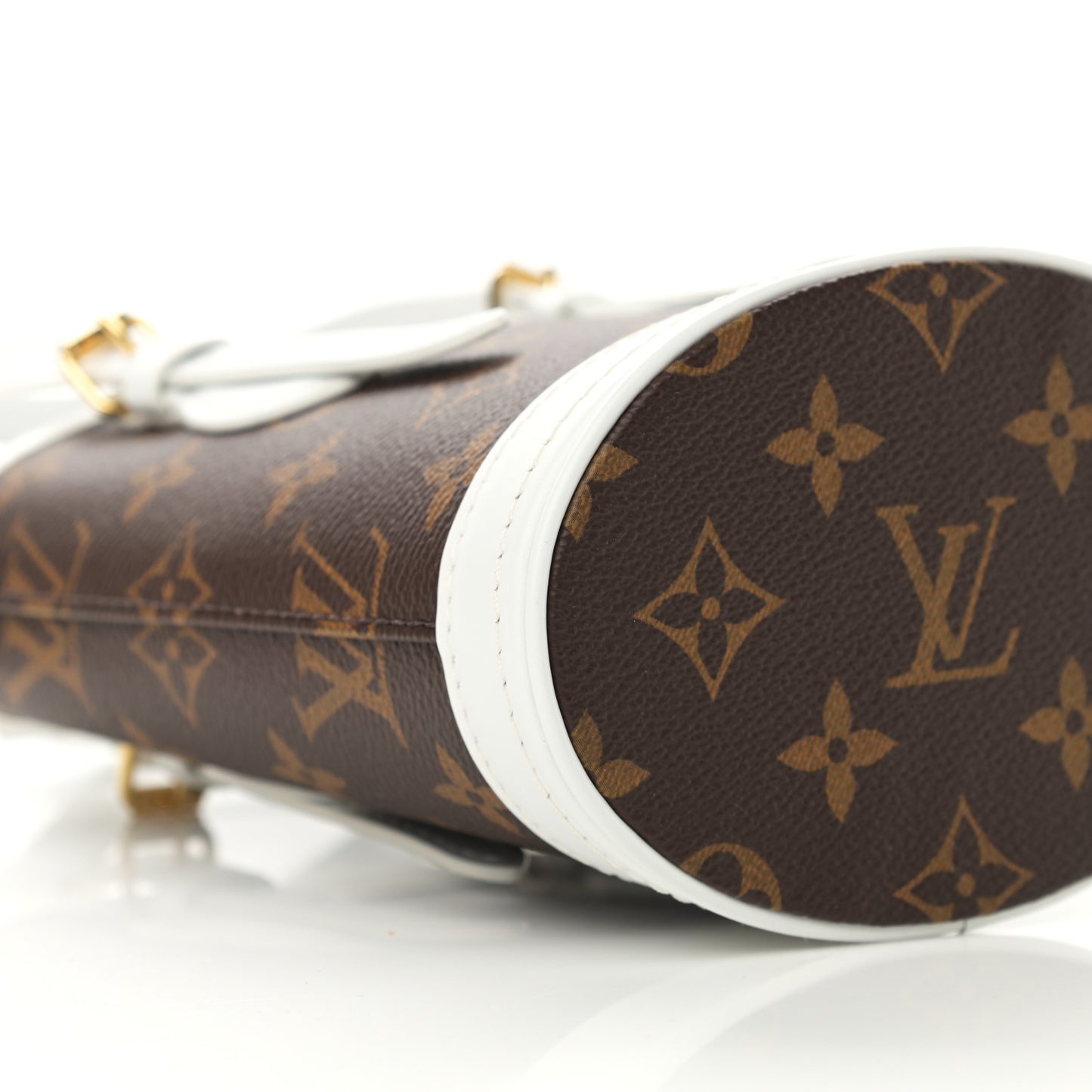 Monogram LV Match Nano Bucket Bag White
