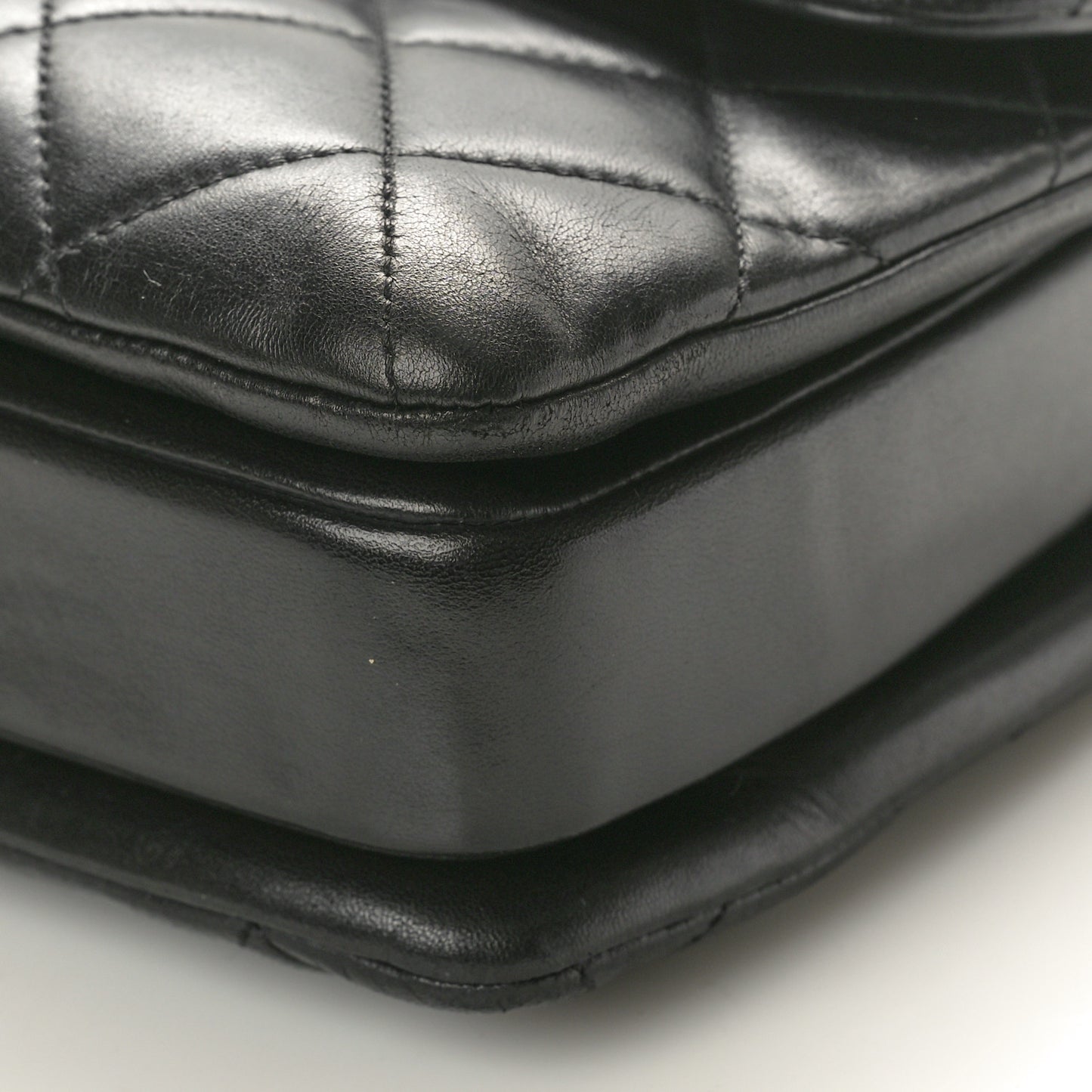 Lambskin Quilted Small Trendy CC Dual Handle Flap Bag Black