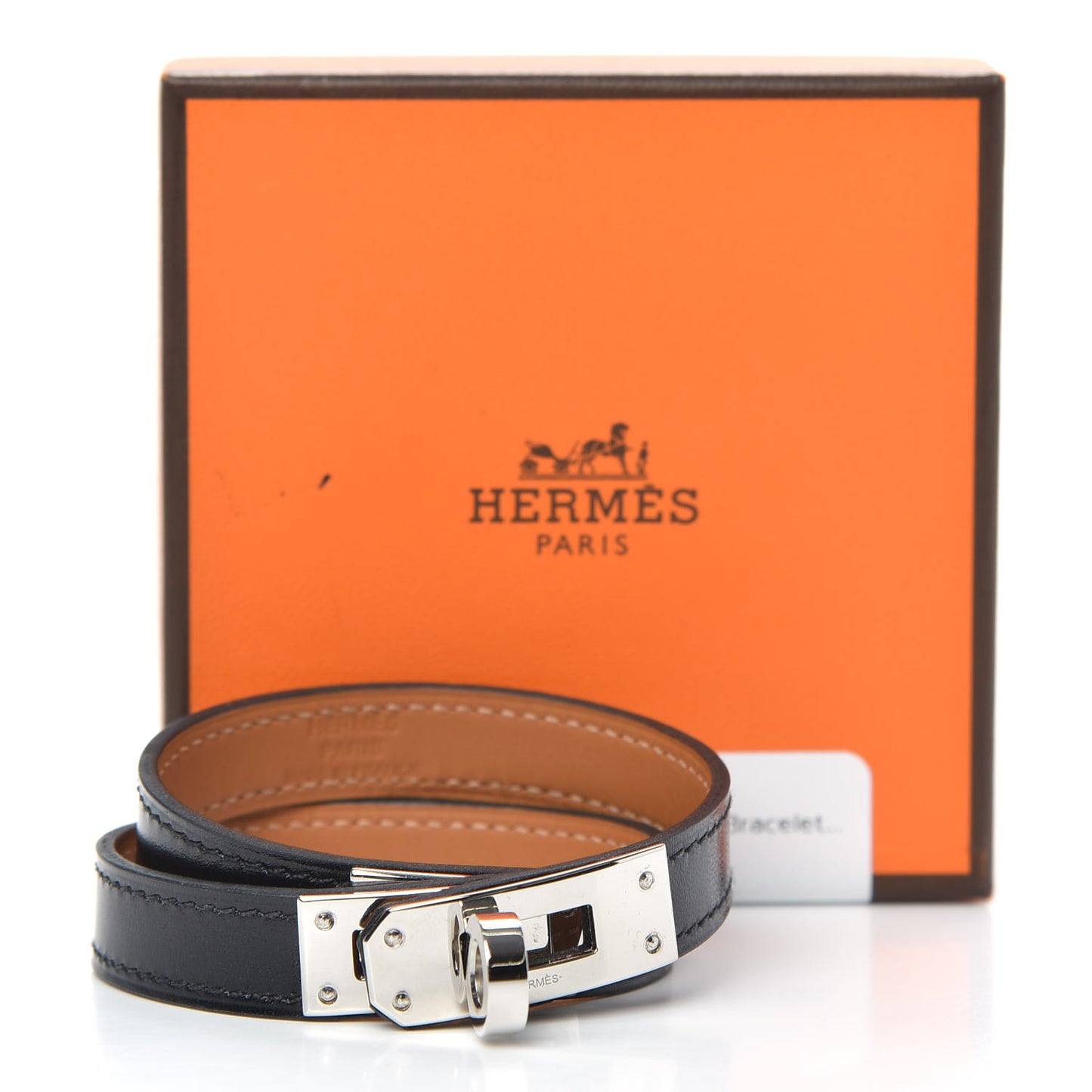 Box Kelly Double Tour Bracelet T3 Black