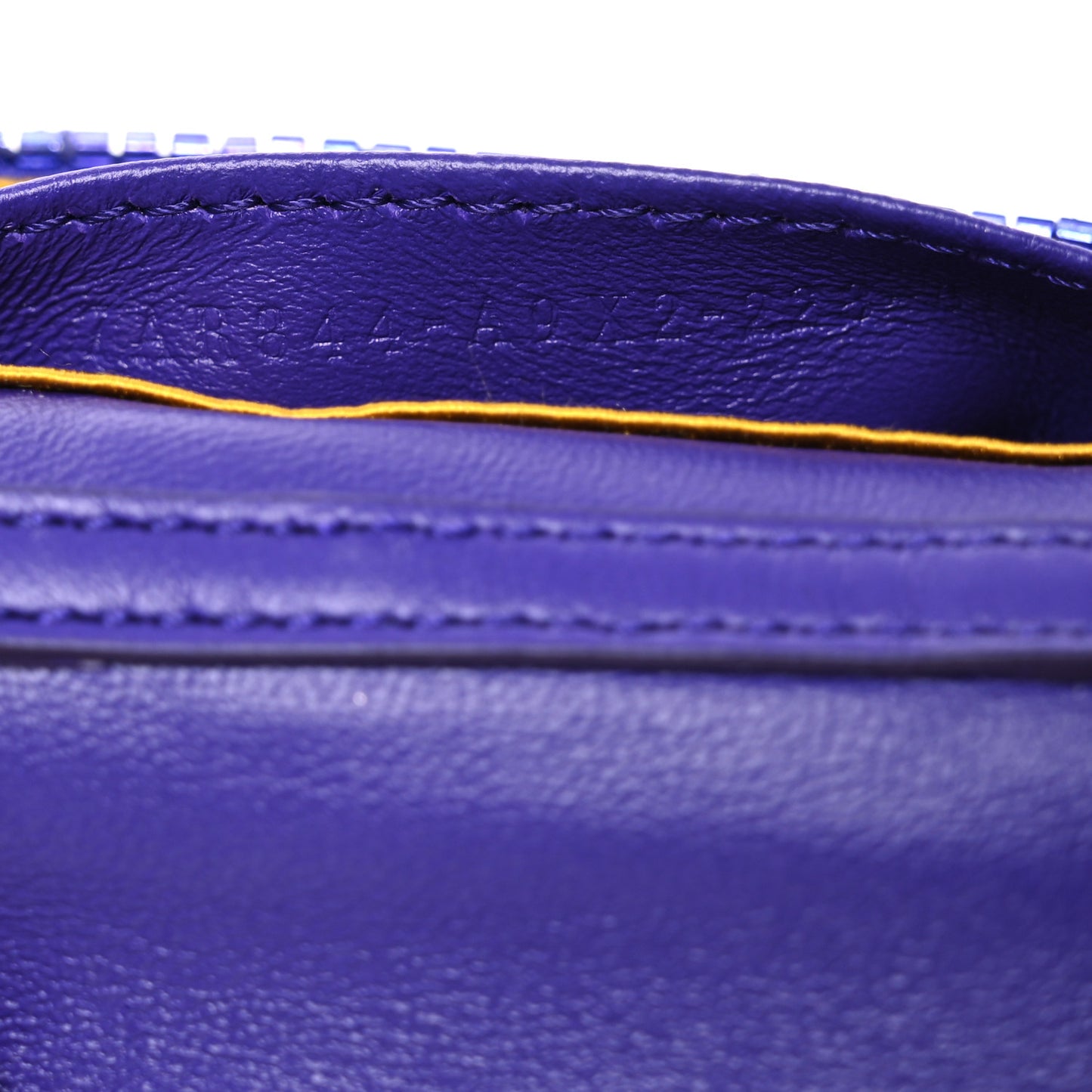 Sequin Paillettes Shiny Nappa Sex and the City Nano Baguette Charm Viola Purple Rain