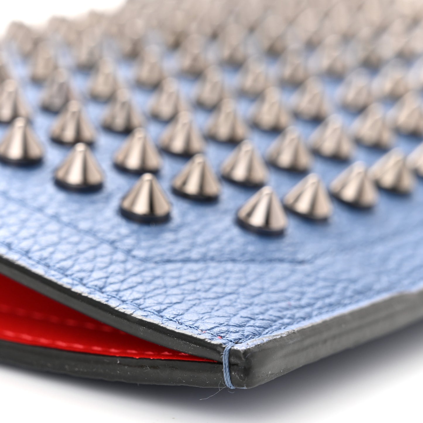 Empire Calfskin Spikes Loubilab Clutch Jeans