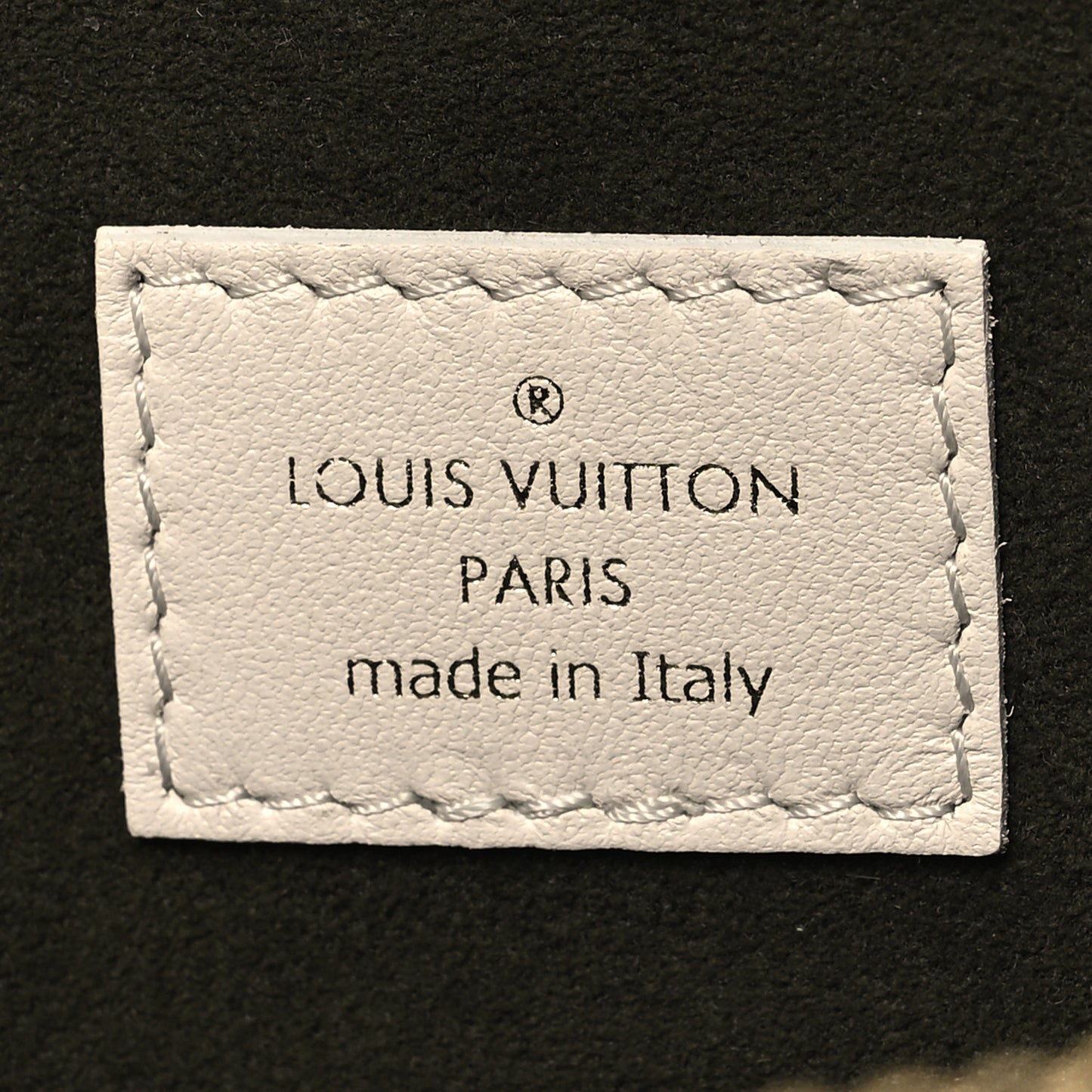 Lambskin Embossed Monogram Coussin PM Beige Cream