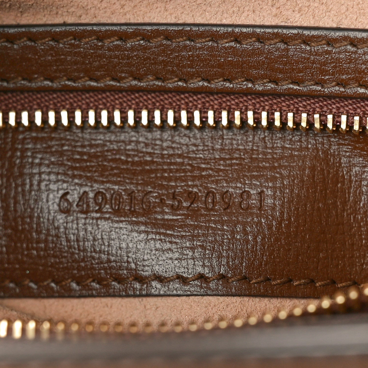 Gucci GG Supreme Monogram Azalea Calfskin Web Medium Jackie 1961 Tote Beige Ebony Brown Sugar 7 of 12