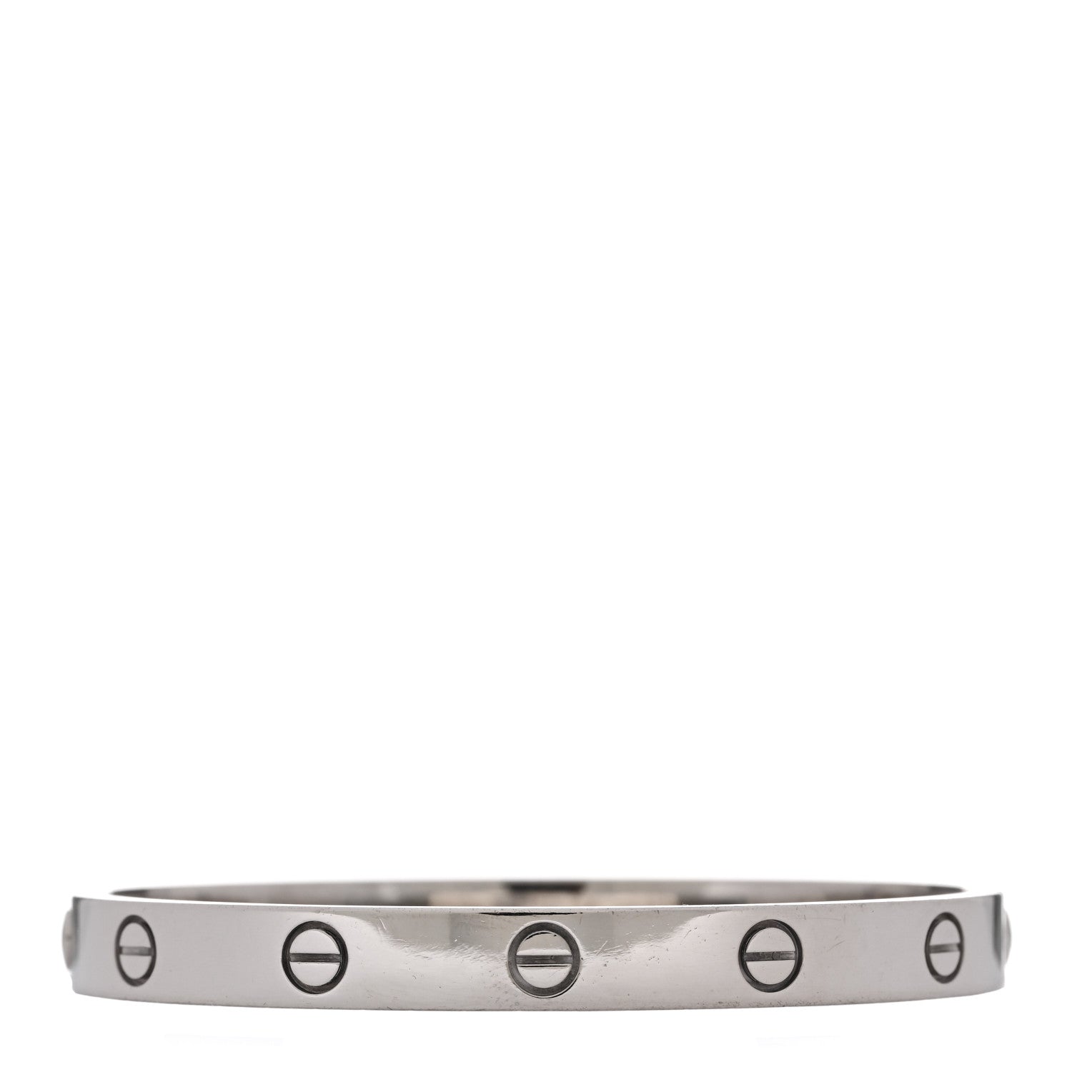 Cartier 18K White Gold LOVE Bracelet 17 2 of 4