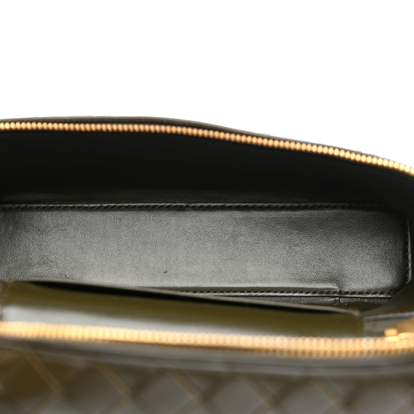 Calfskin Intrecciato Bang Bang Vanity Case Kaki