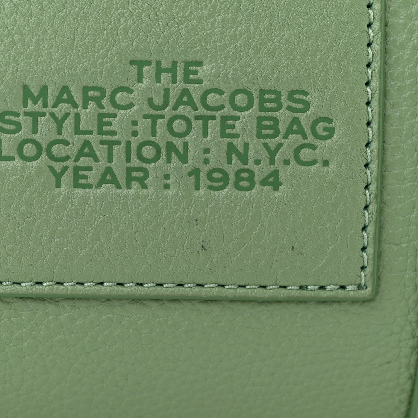 Grained Calfskin Small The Tote Bag Aspen Green