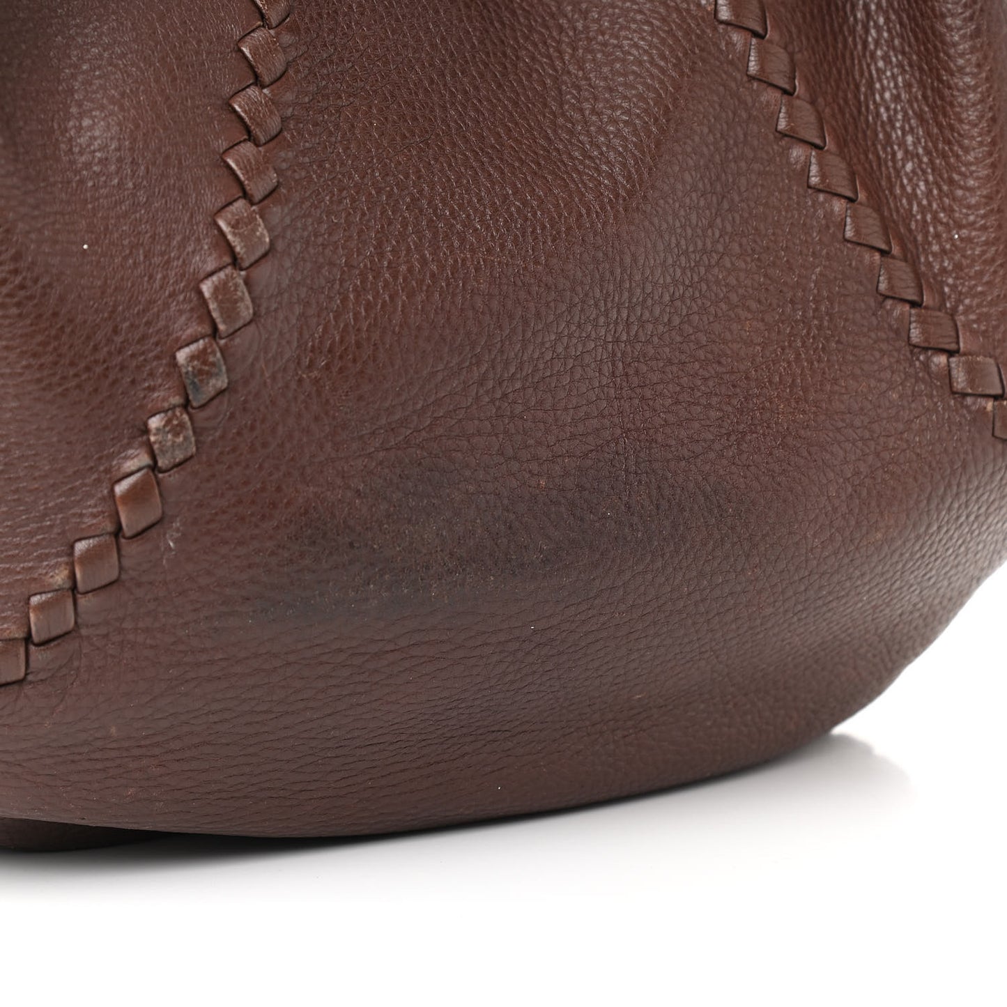 Cervo Deerskin Large Hobo Truffle