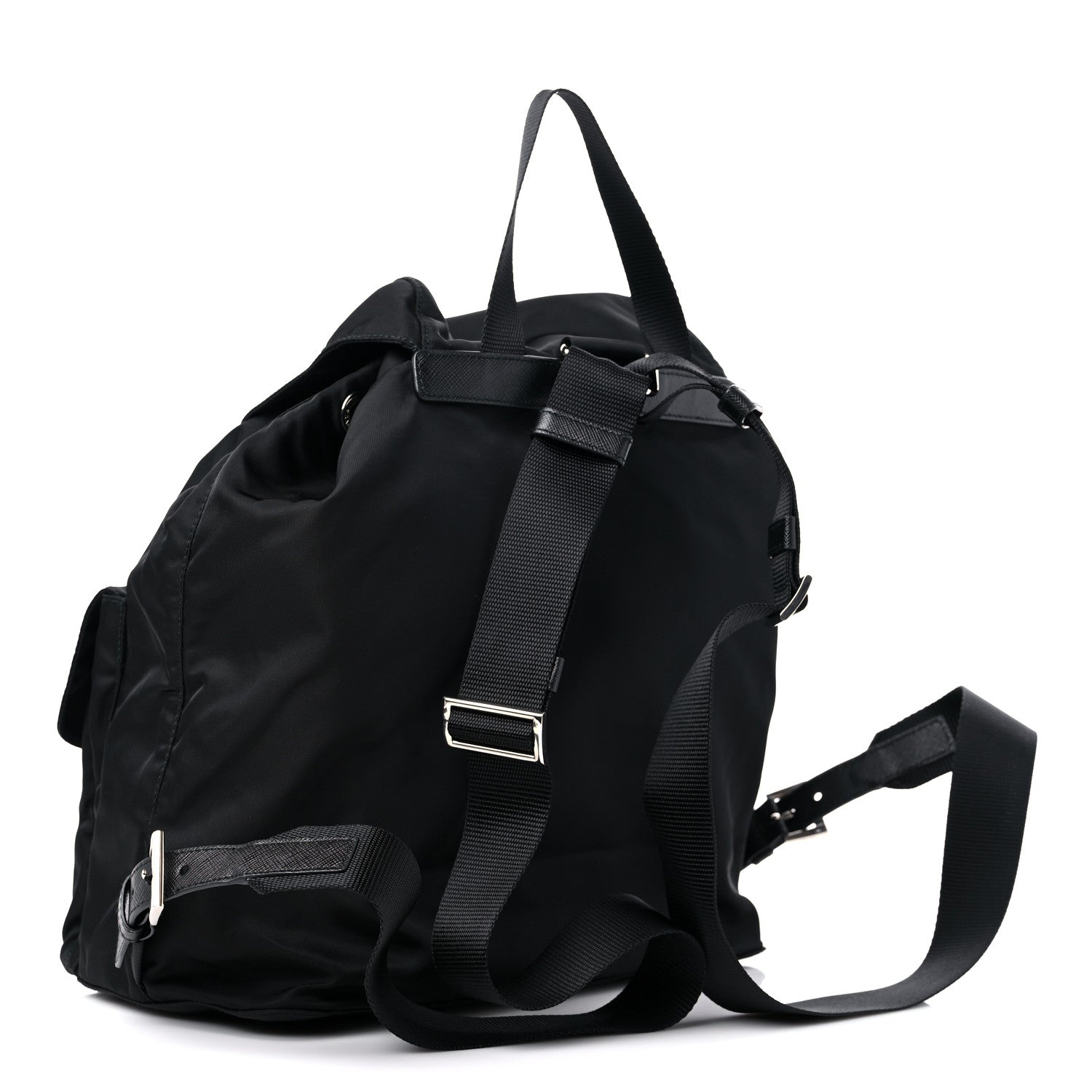 Prada Re-Nylon Saffiano Medium Backpack Black 4 of 9