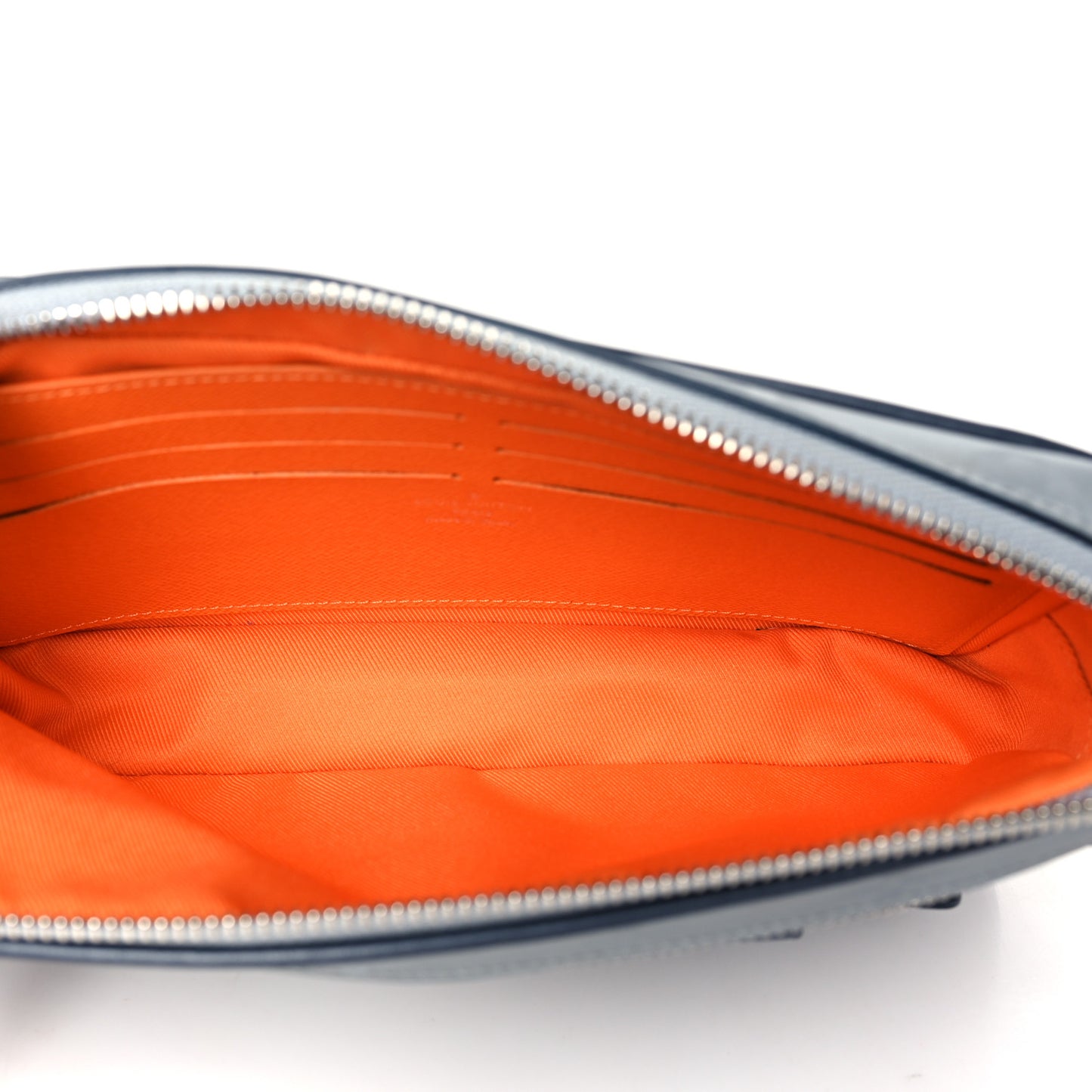 Monogram Satellite Alpha Clutch Silver