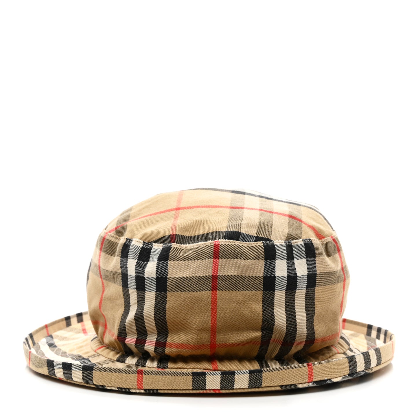 Technical Cotton Vintage Check Hat Archive Beige