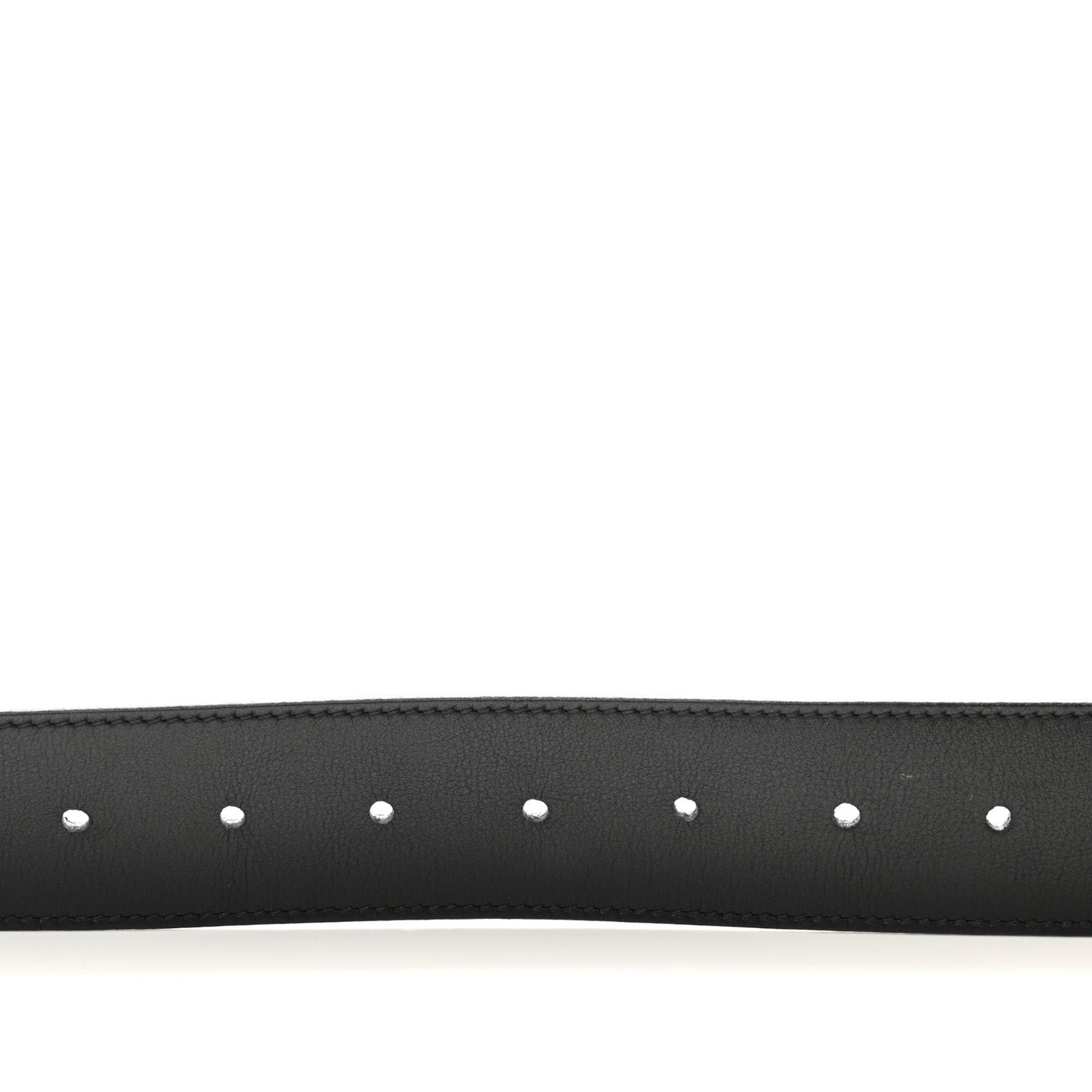 Moon Calfskin Nickel Double G 40mm Belt 90 36 Black