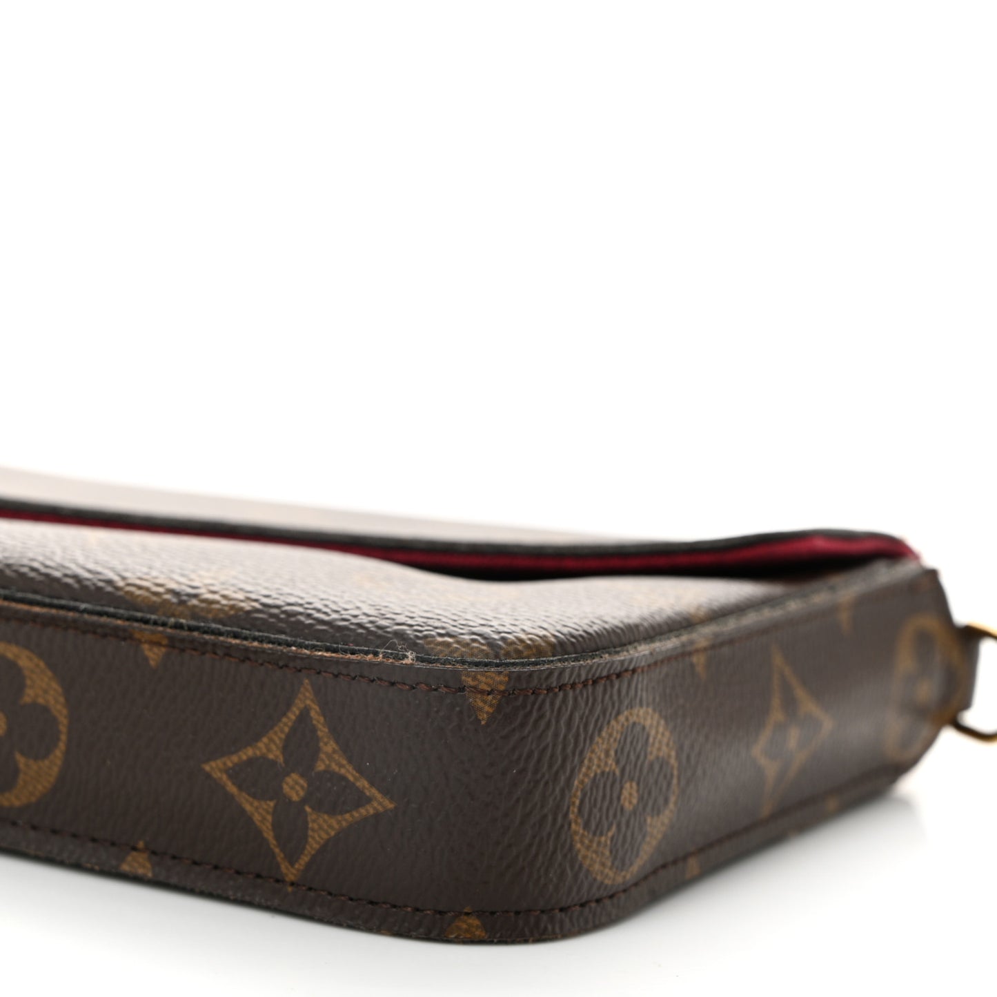 Monogram Pochette Felicie Chain Wallet Fuchsia