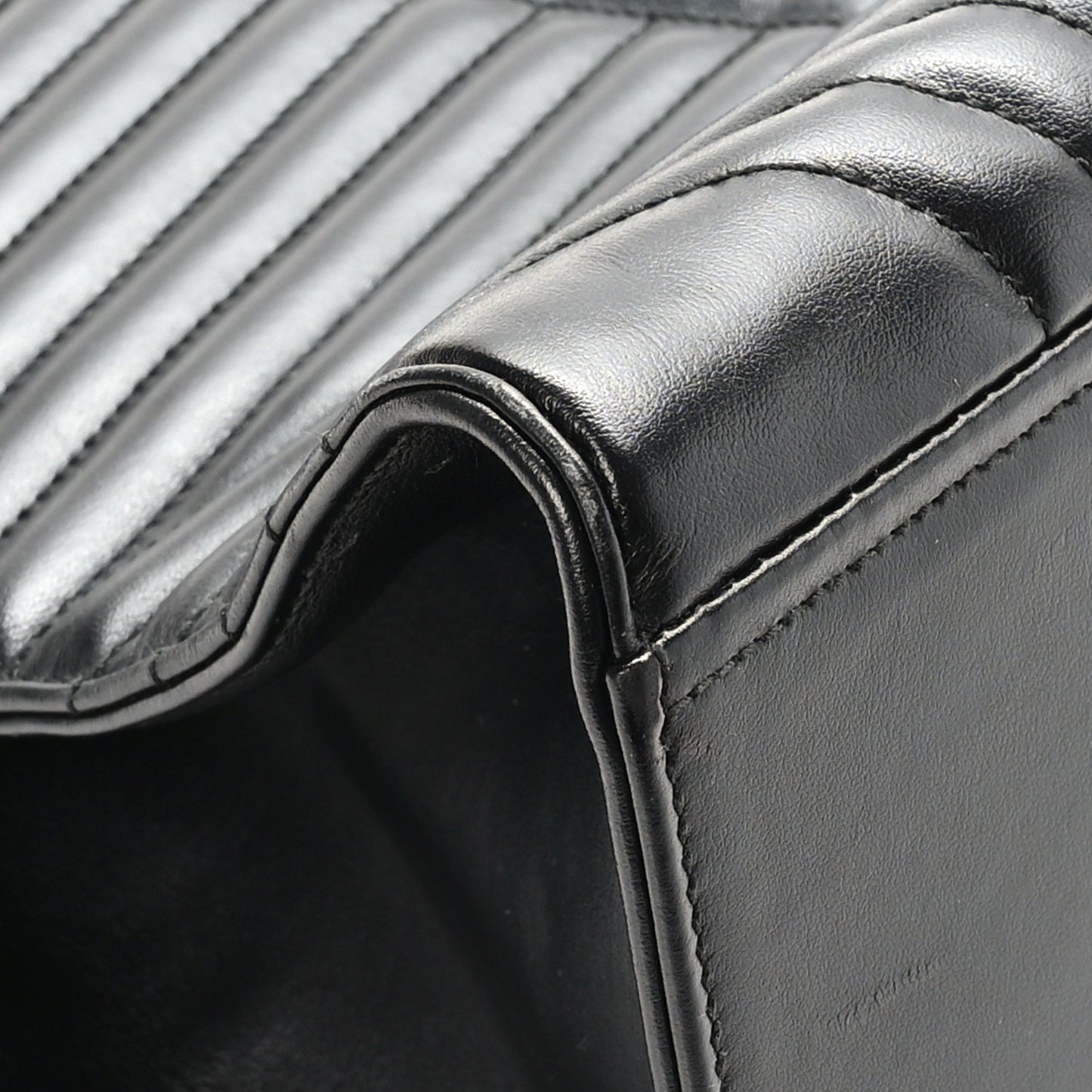 Soft Calfskin Impunture Diagramme Tote Black