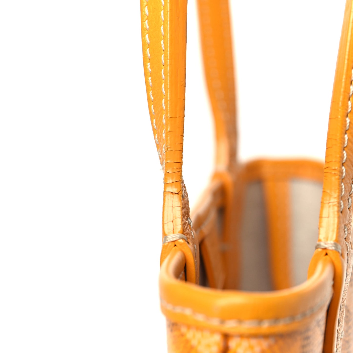 Goyardine Poitiers Claire Voie Tote Yellow