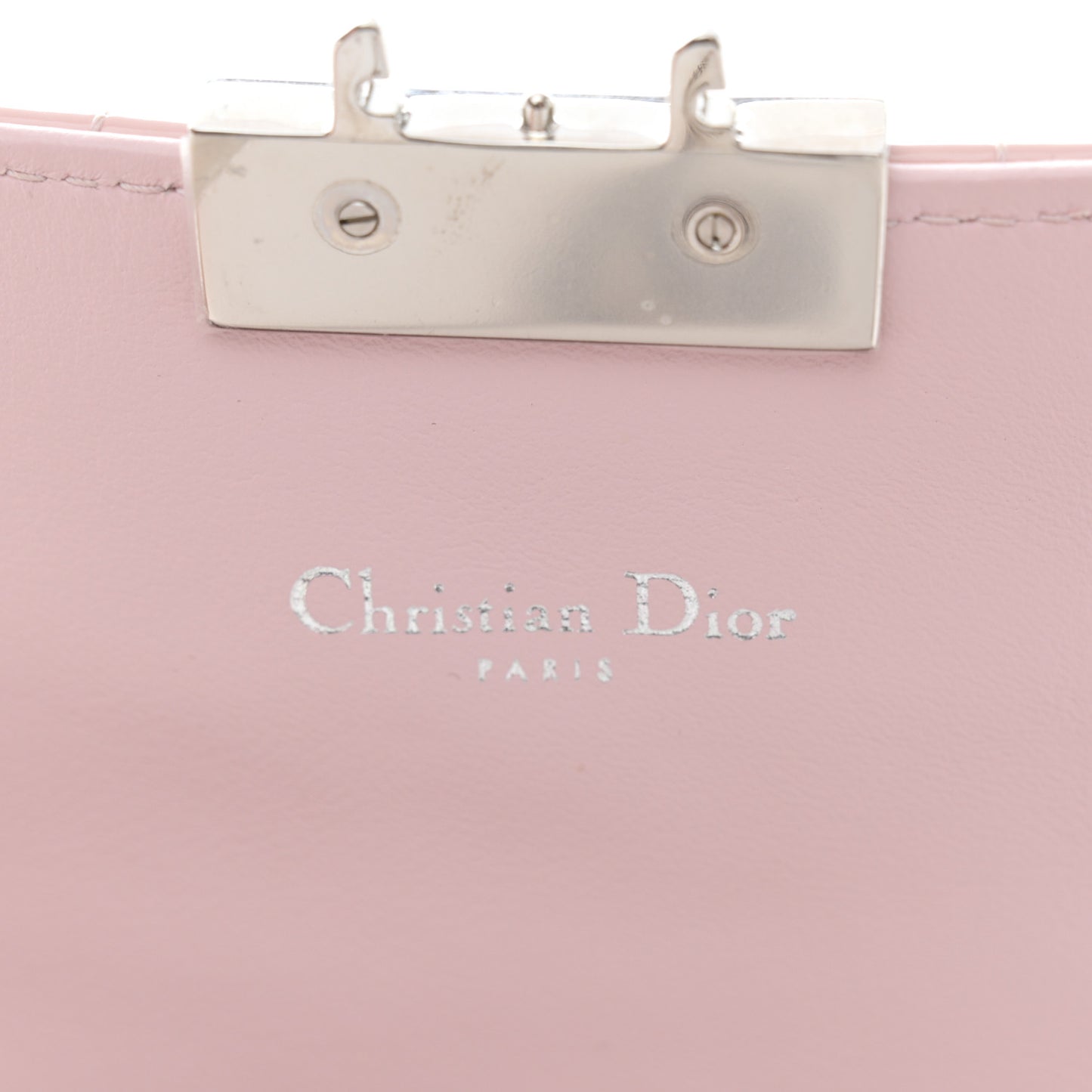 Patent Cannage Miss Dior Promenade Pouch Pink