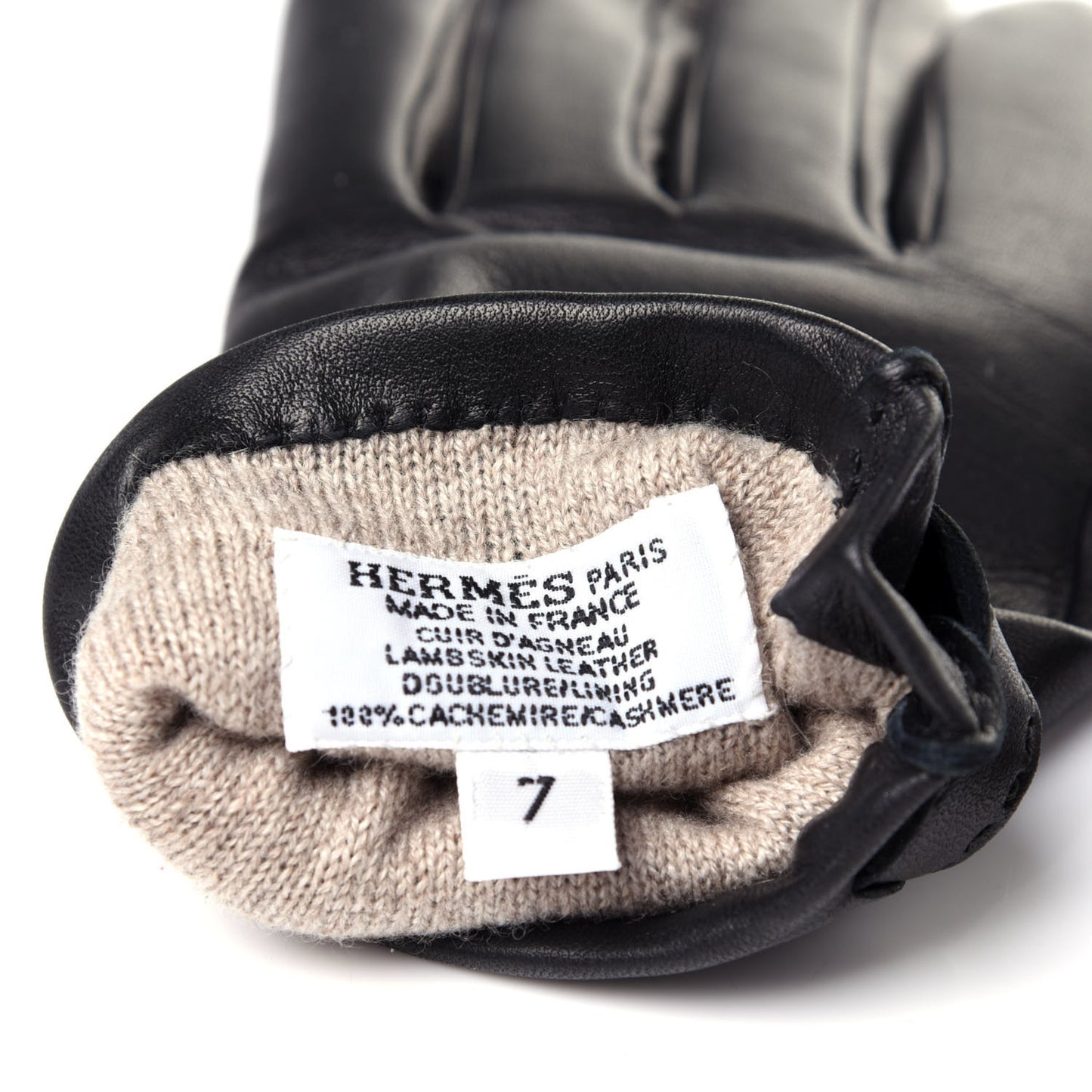 Lambskin Hommage Gloves 7 Black