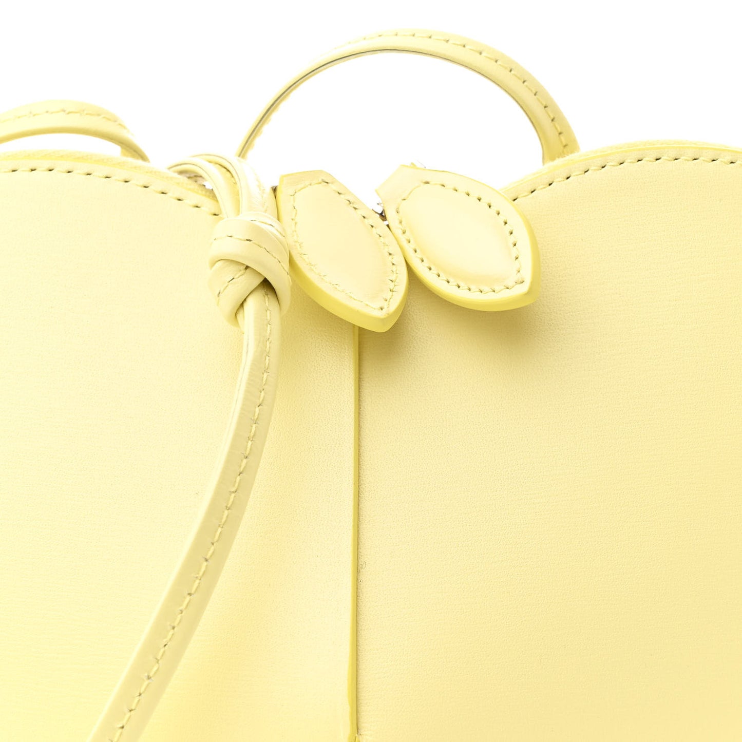 Calfskin Le Coeur Bag Jaune Pale