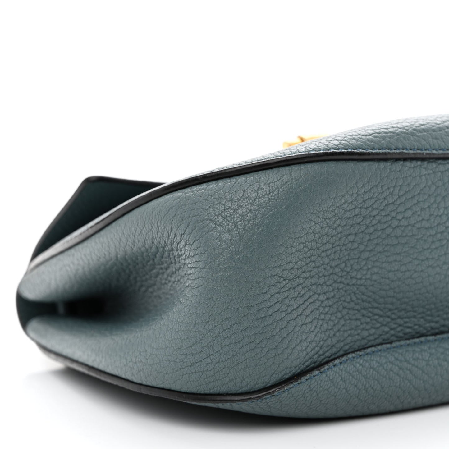 Grained Lambskin Drew Shoulder Bag Cloudy Blue