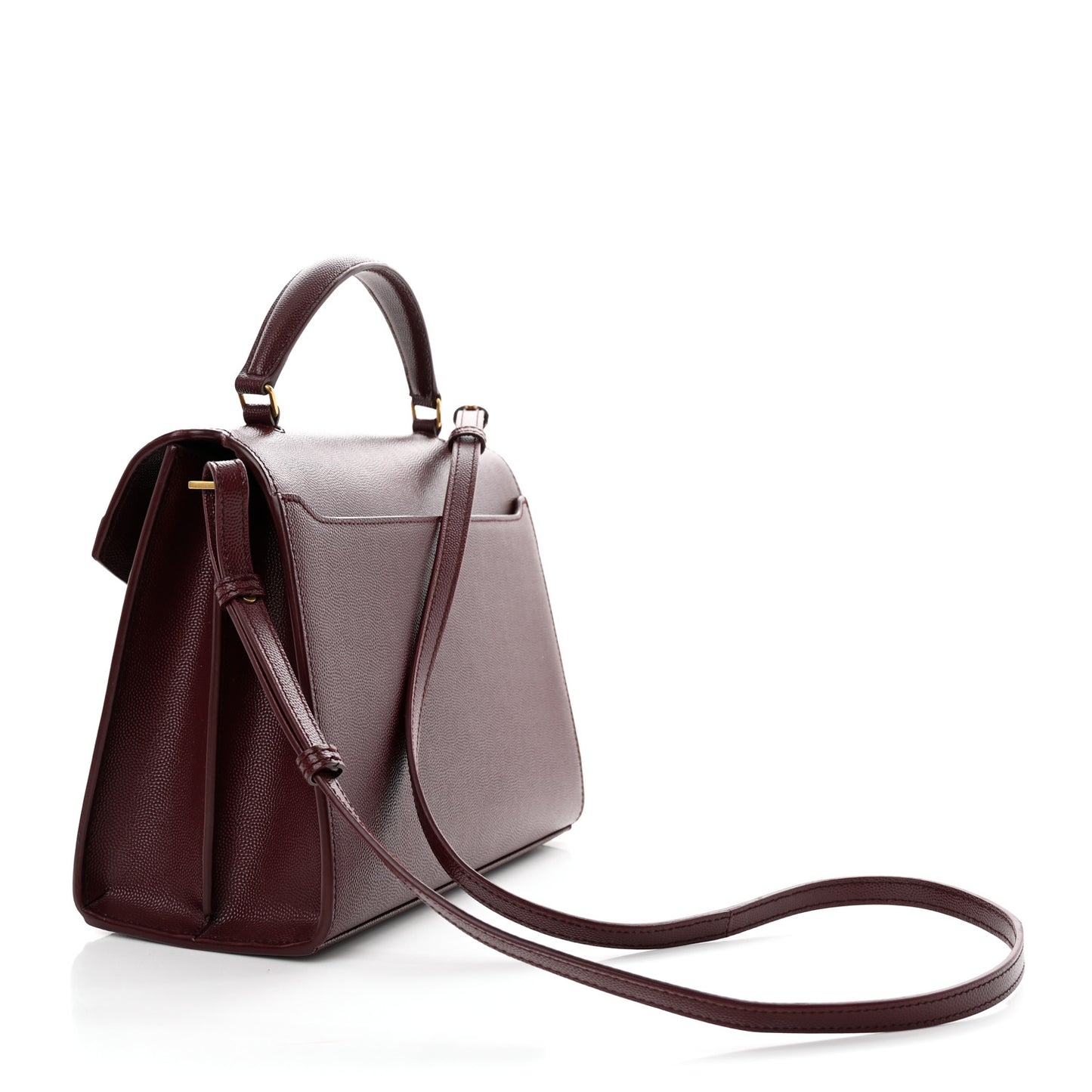 Grain de Poudre Medium Classic Monogram Cassandra Top Handle Rouge Legion