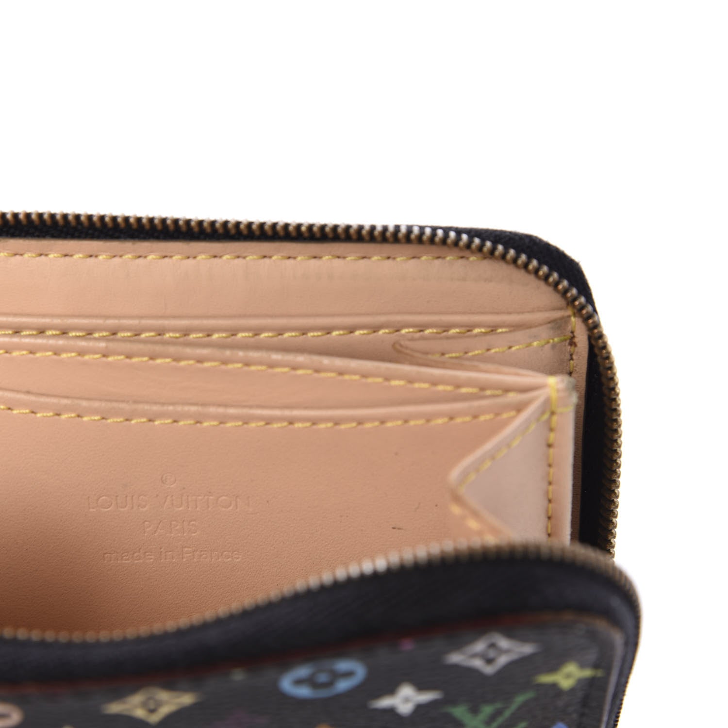 Louis Vuitton Monogram Multicolor Zippy Coin Purse Black 10 of 12
